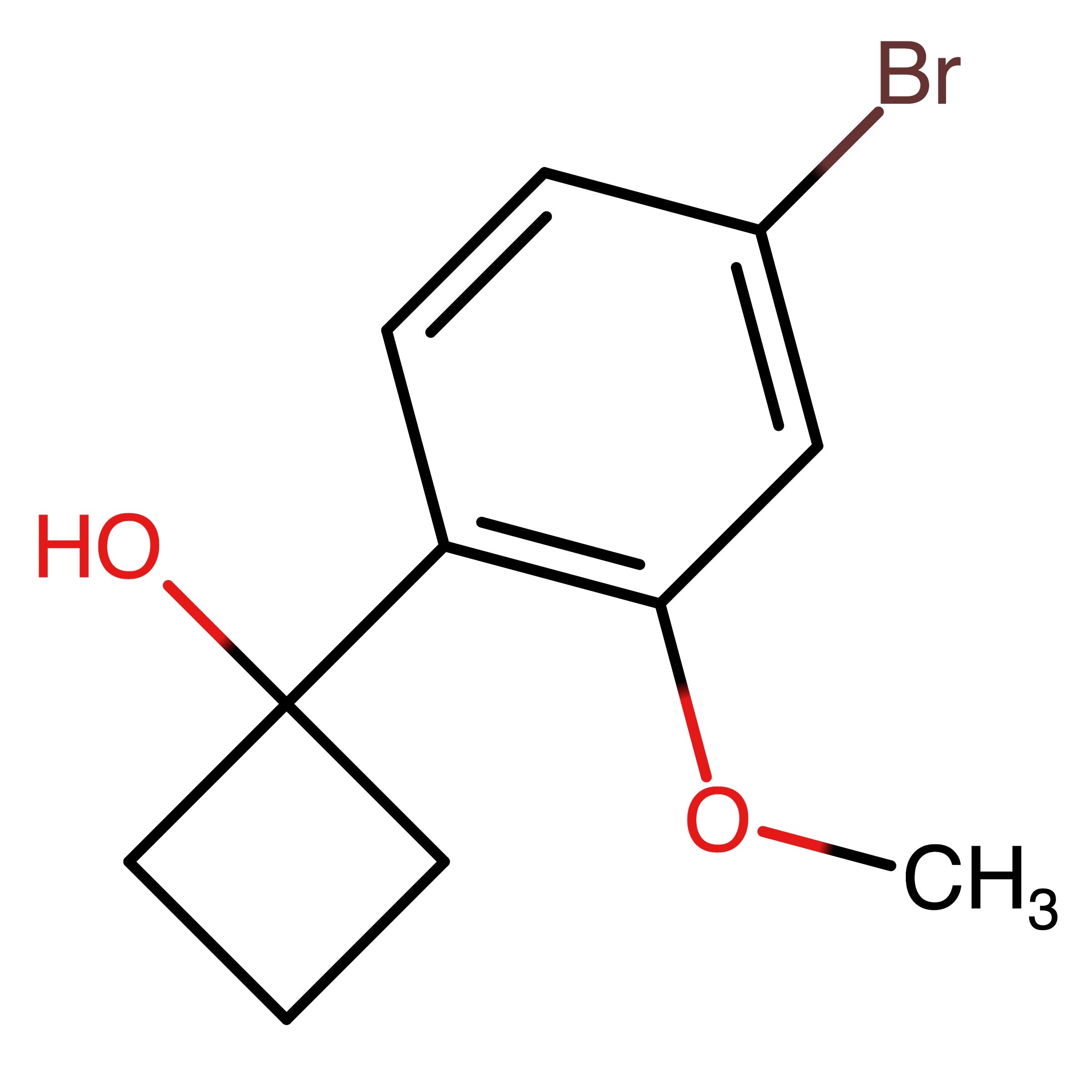 CAS 1467061-01-3 | 1-(4-Bromo-2-methoxyphenyl)cyclobutan-1-ol | MFCD28133788