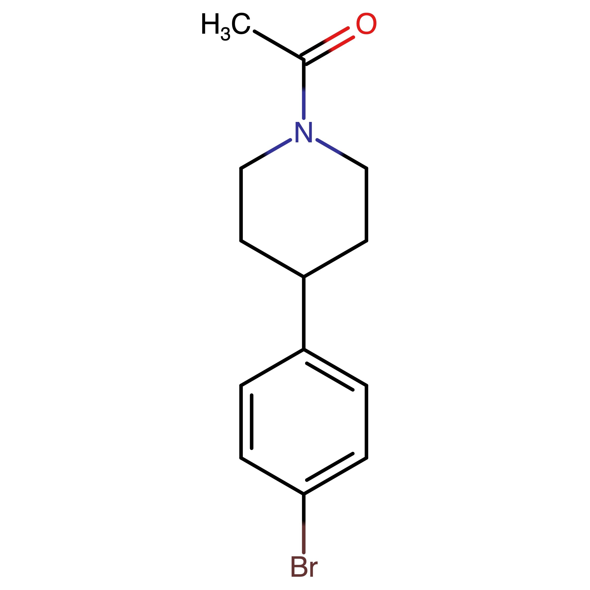 CAS 176636-91-2 | 1-(4-(4-Bromophenyl)piperidin-1-yl)ethan-1-one | MFCD28133790