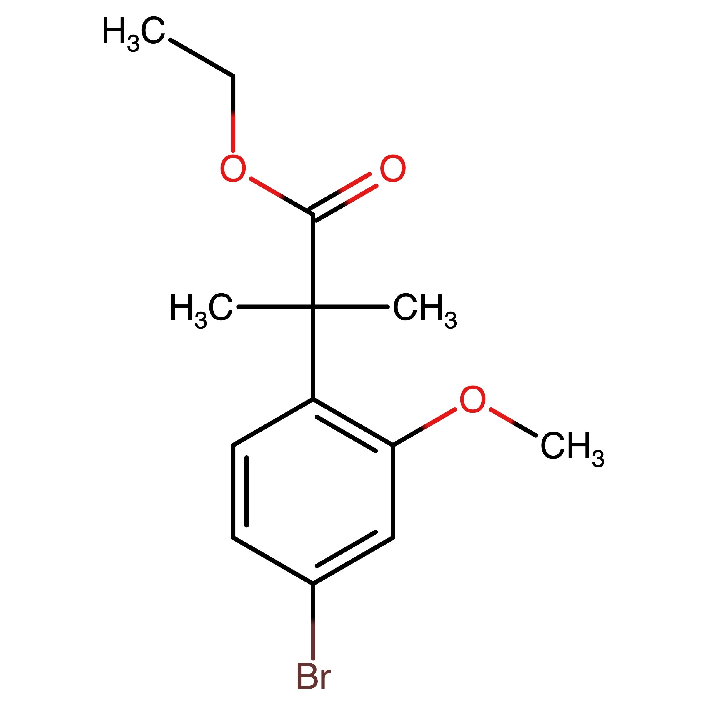 CAS 1563013-85-3 | Ethyl 2-(4-bromo-2-methoxyphenyl)-2-methylpropanoate | MFCD28128647