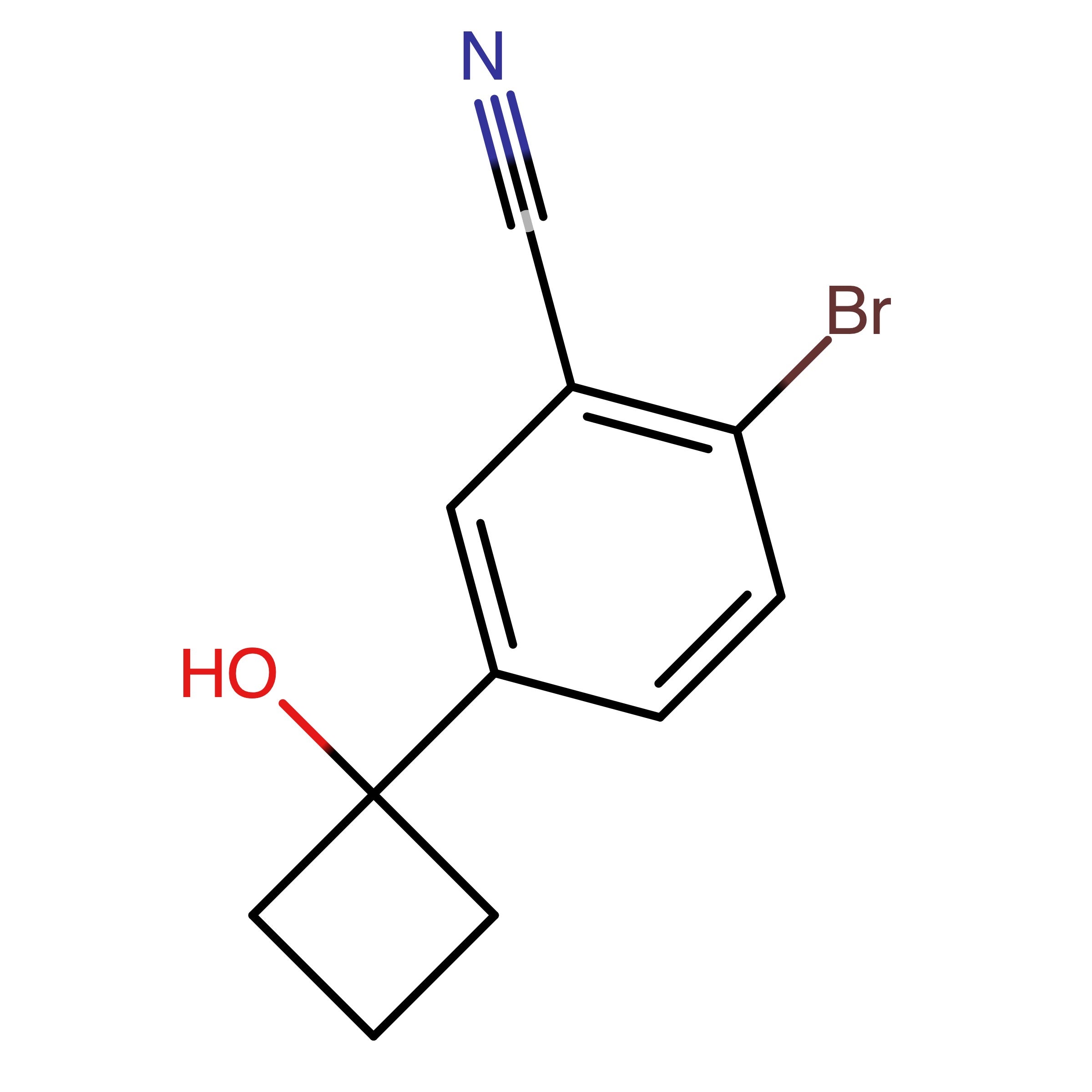 CAS 1467061-13-7 | 2-Bromo-5-(1-hydroxycyclobutyl)benzonitrile | MFCD28133792