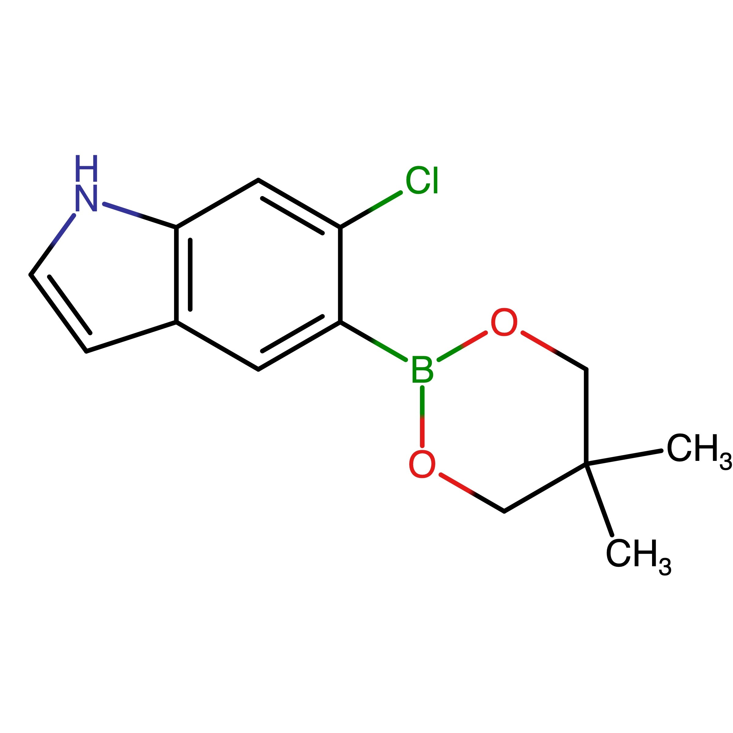 CAS 1467061-15-9 | 6-Chloro-5-(5,5-dimethyl-1,3,2-dioxaborinan-2-yl)-1H-indole | MFCD28133794