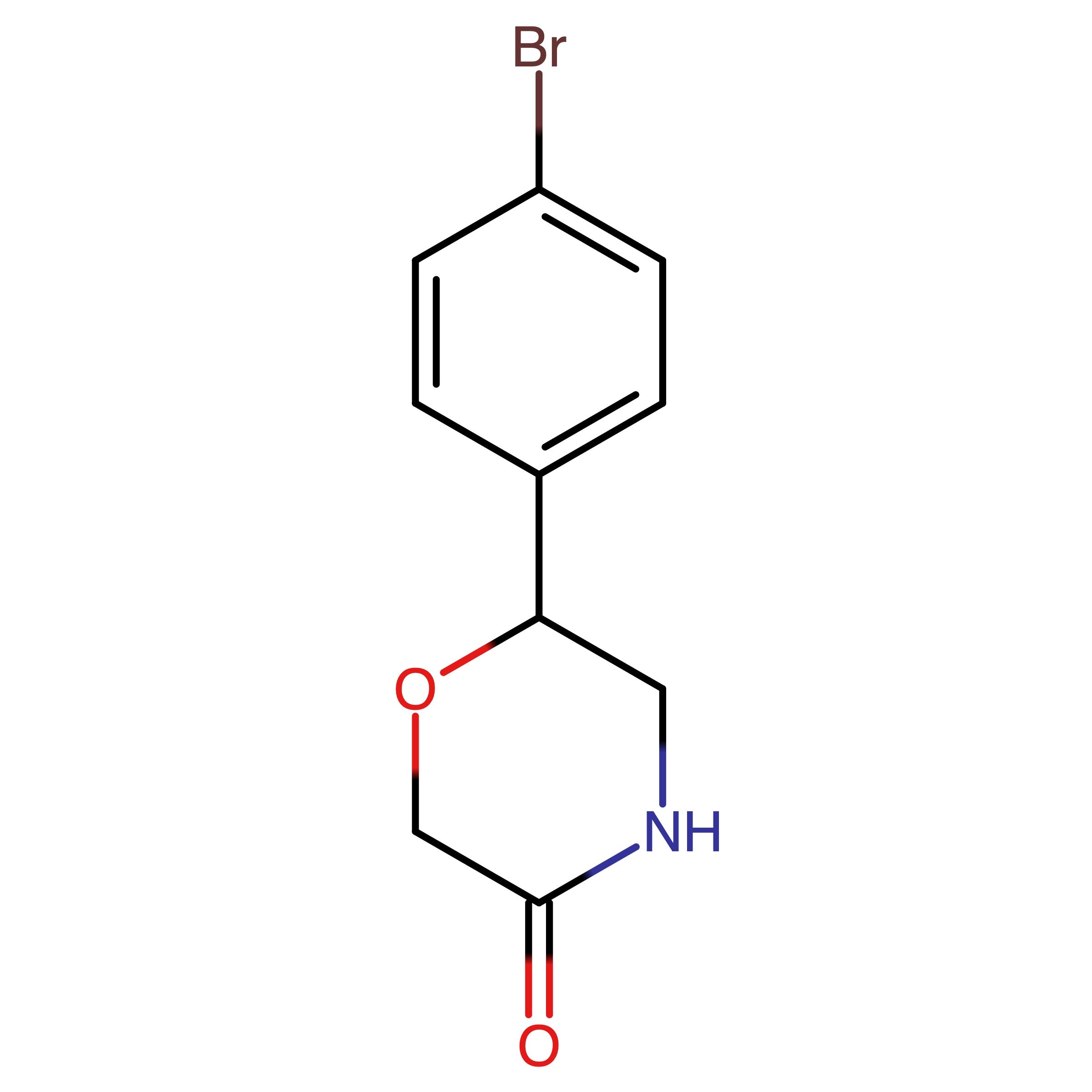 CAS 1368418-27-2 | 6-(4-Bromophenyl)morpholin-3-one | MFCD21974910