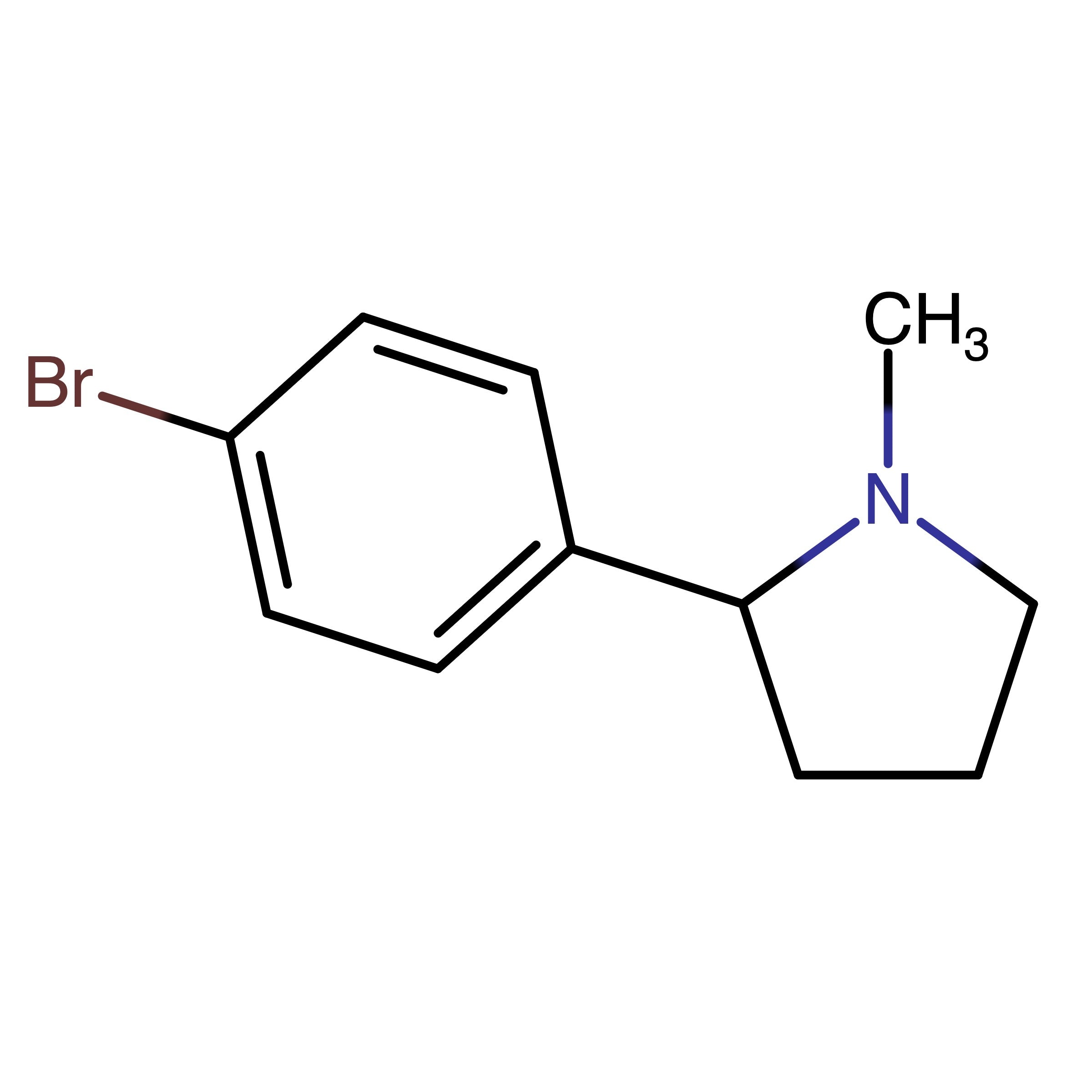 CAS 164737-33-1 | 2-(4-Bromophenyl)-1-methylpyrrolidine | MFCD21879343
