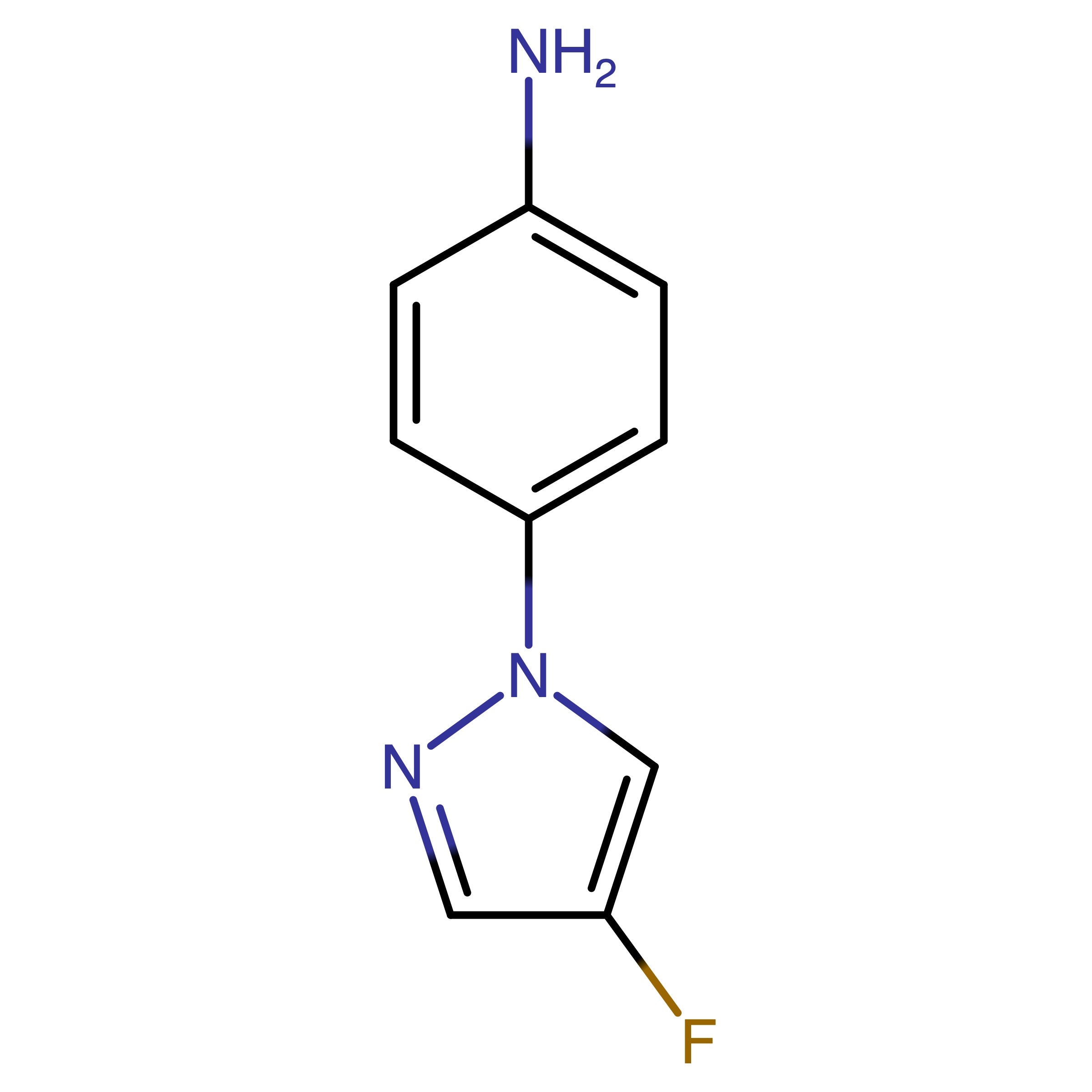 CAS 1393125-33-1 | 4-(4-Fluoro-1H-pyrazol-1-yl)aniline