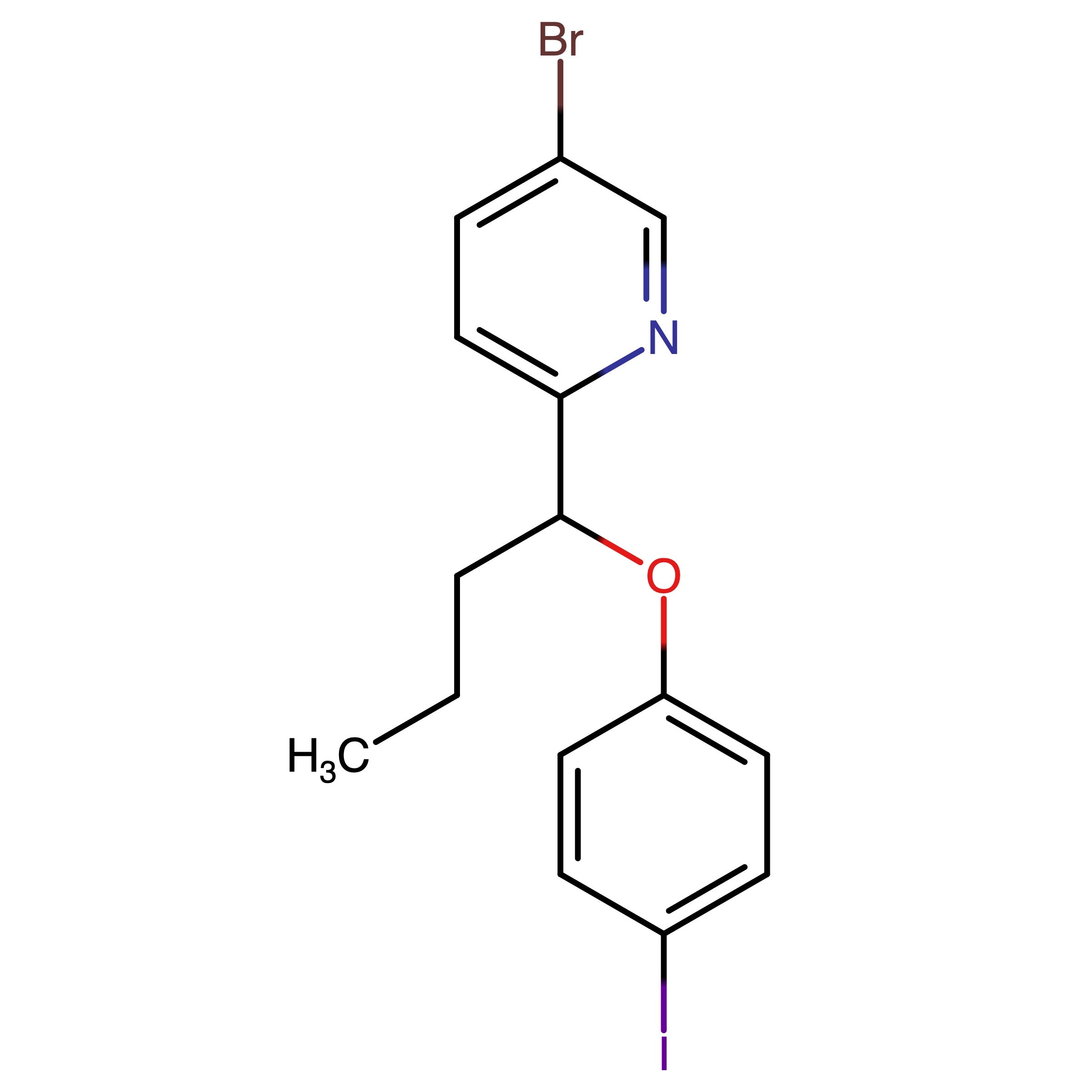 CAS 1393125-47-7 | 5-Bromo-2-(1-(4-iodophenoxy)butyl)pyridine
