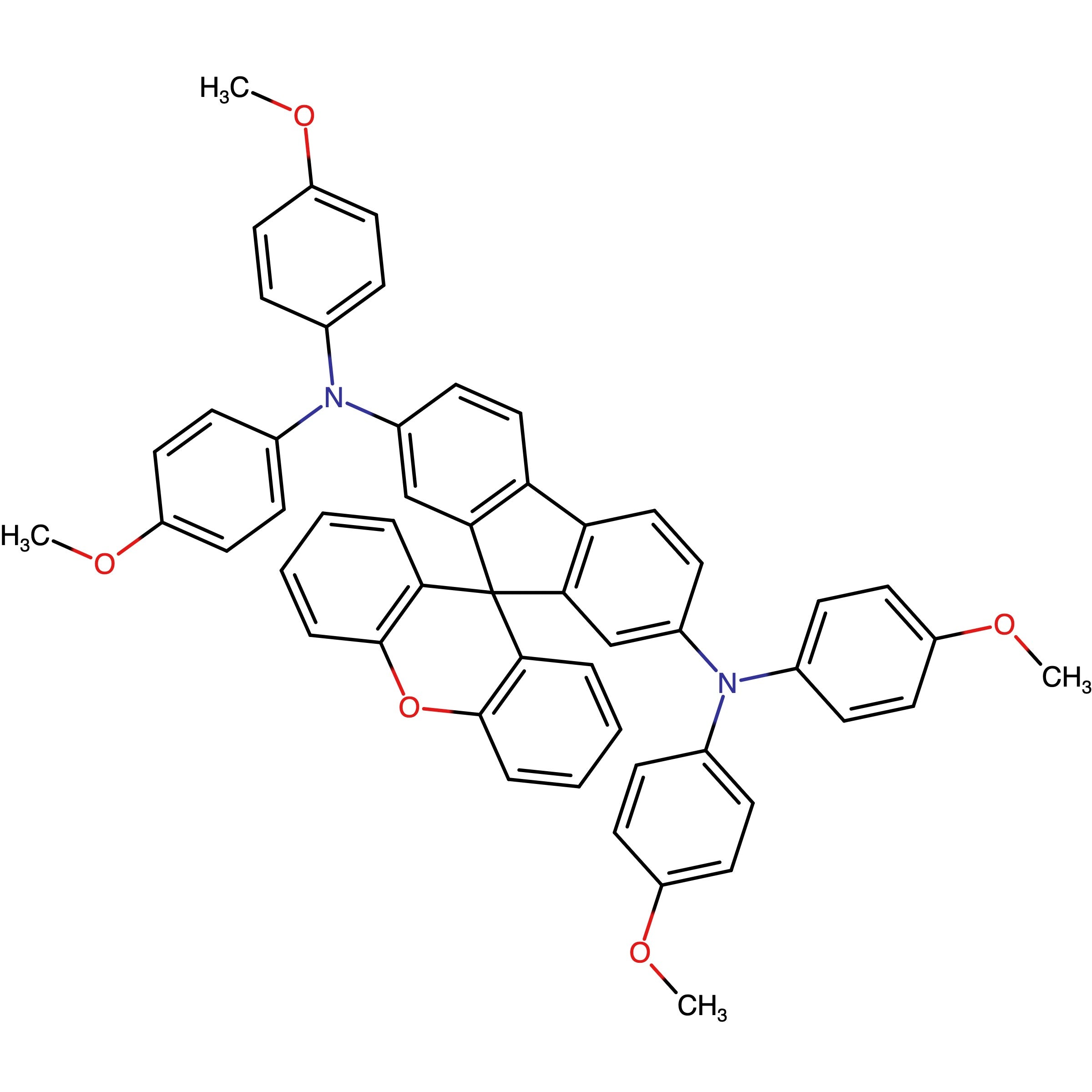 CAS 2095034-97-0 | N,N,N',N'-Tetrakis(4-methoxyphenyl)spiro[fluorene-9,9'-xanthene]-2,7-diamine