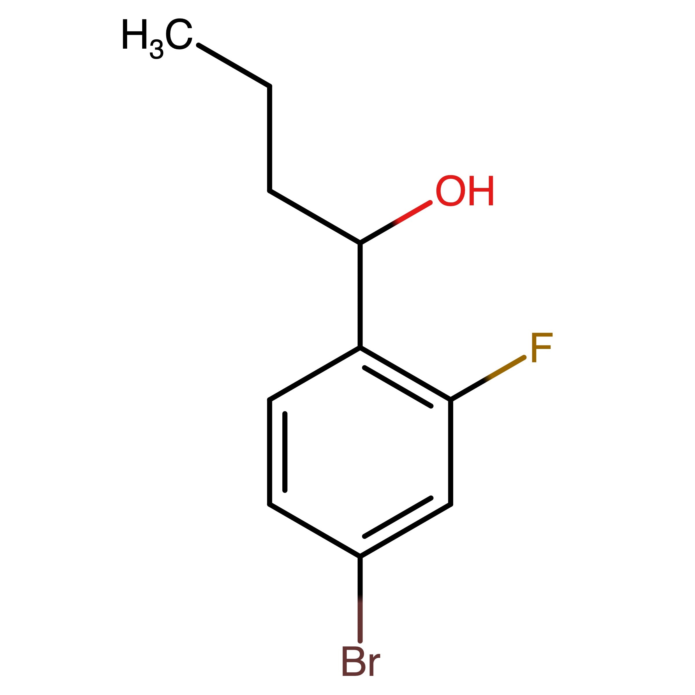 CAS 1339359-94-2 | 1-(4-Bromo-2-fluorophenyl)butan-1-ol | MFCD19601831