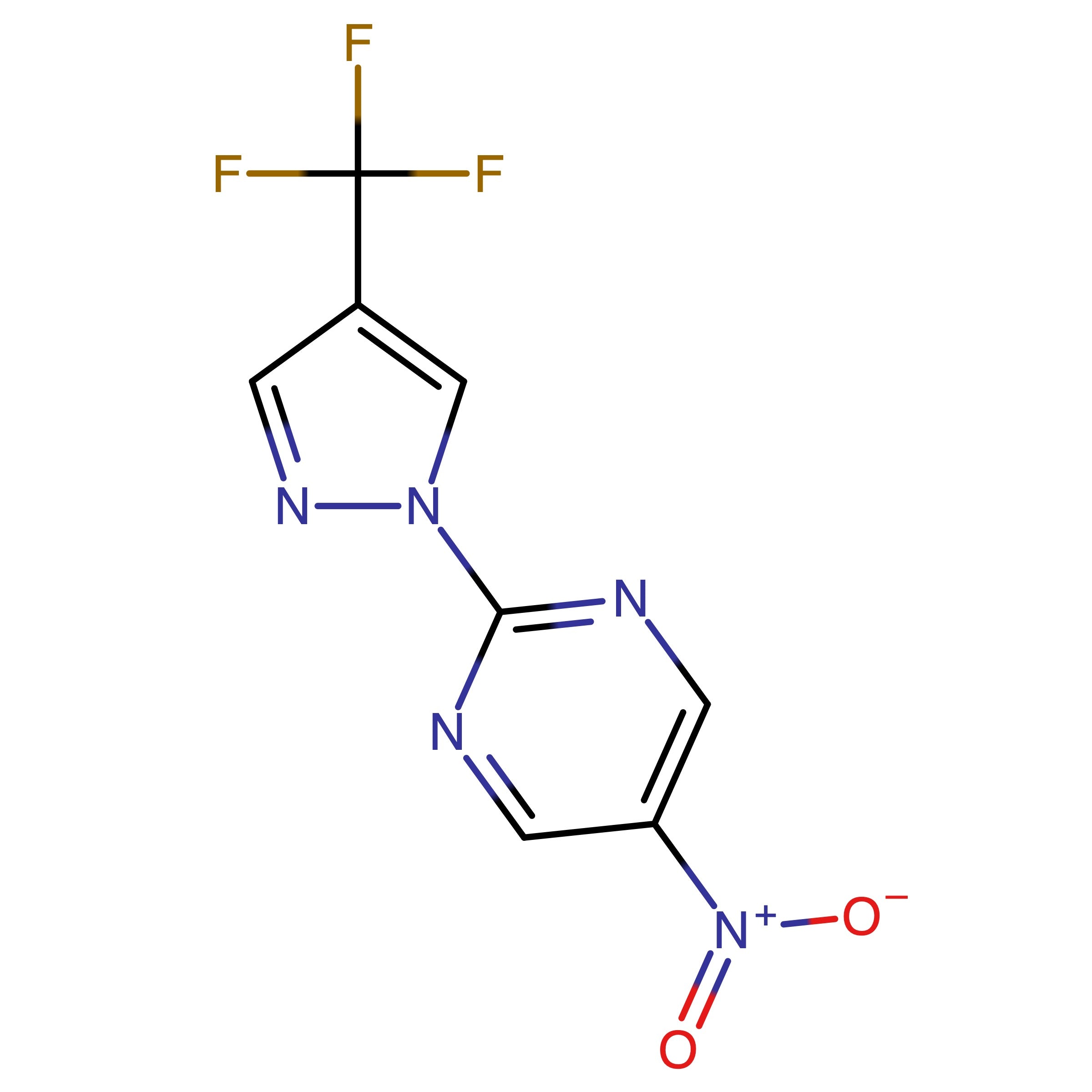 CAS 1393125-74-0 | 5-Nitro-2-(4-(trifluoromethyl)-1H-pyrazol-1-yl)pyrimidine