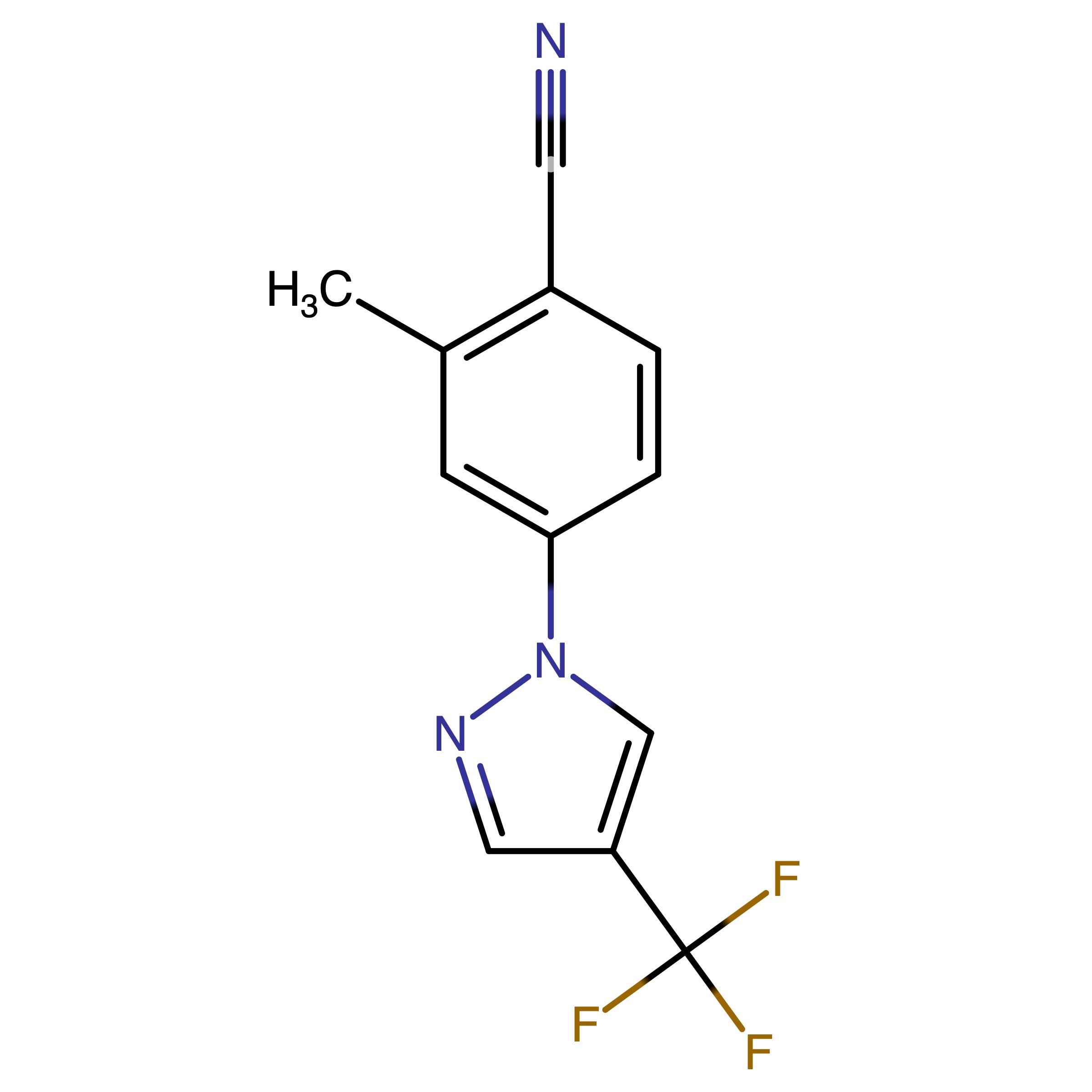 CAS 1393125-79-5 | 2-Methyl-4-(4-(trifluoromethyl)-1H-pyrazol-1-yl)benzonitrile