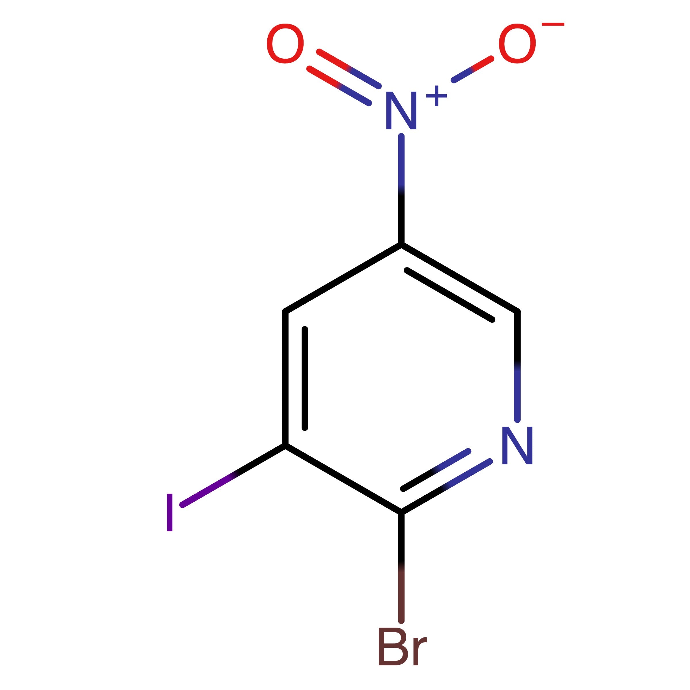 CAS 25391-61-1 | 2-Bromo-3-iodo-5-nitropyridine | MFCD09038021