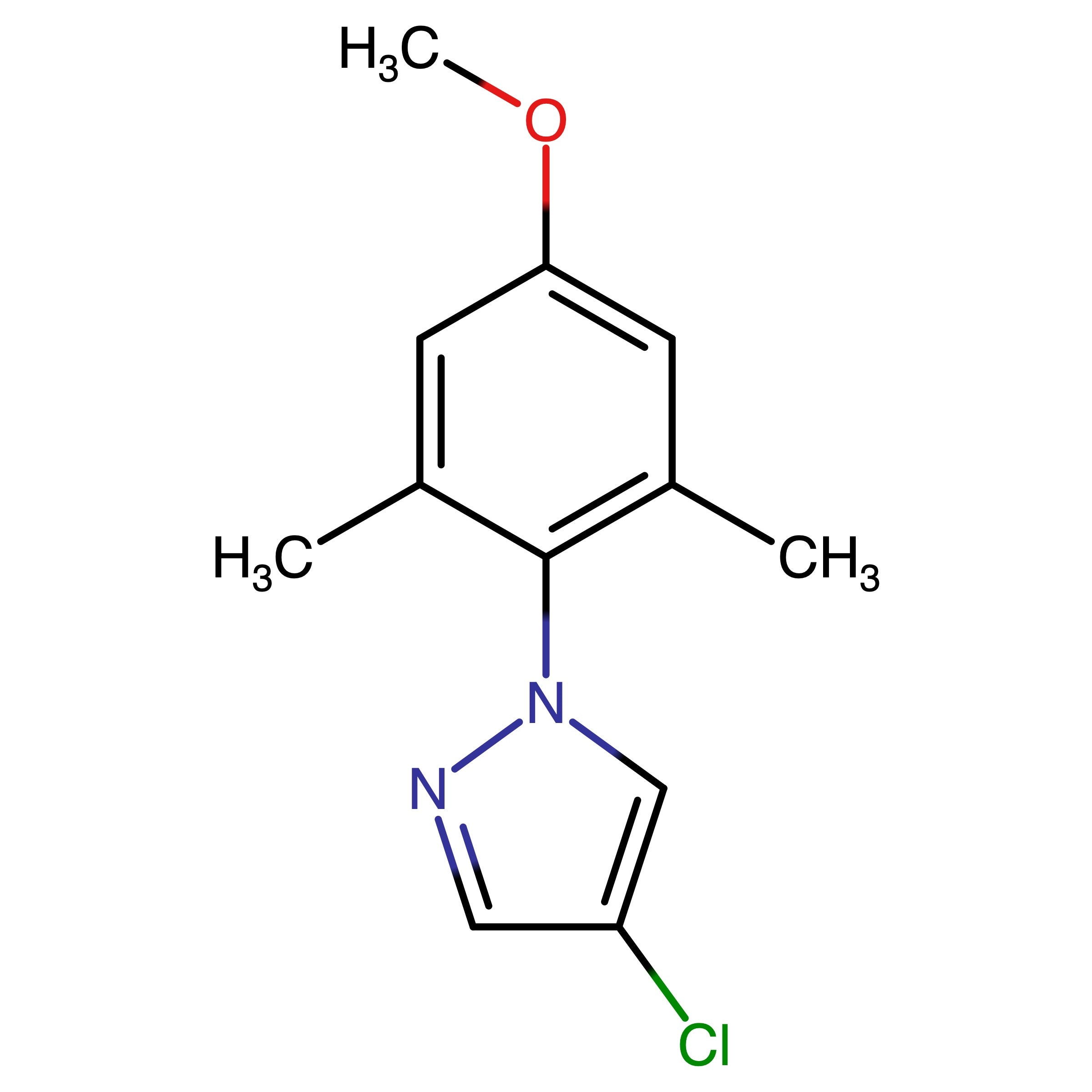 CAS 1393125-88-6 | 4-Chloro-1-(4-methoxy-2,6-dimethylphenyl)-1H-pyrazole
