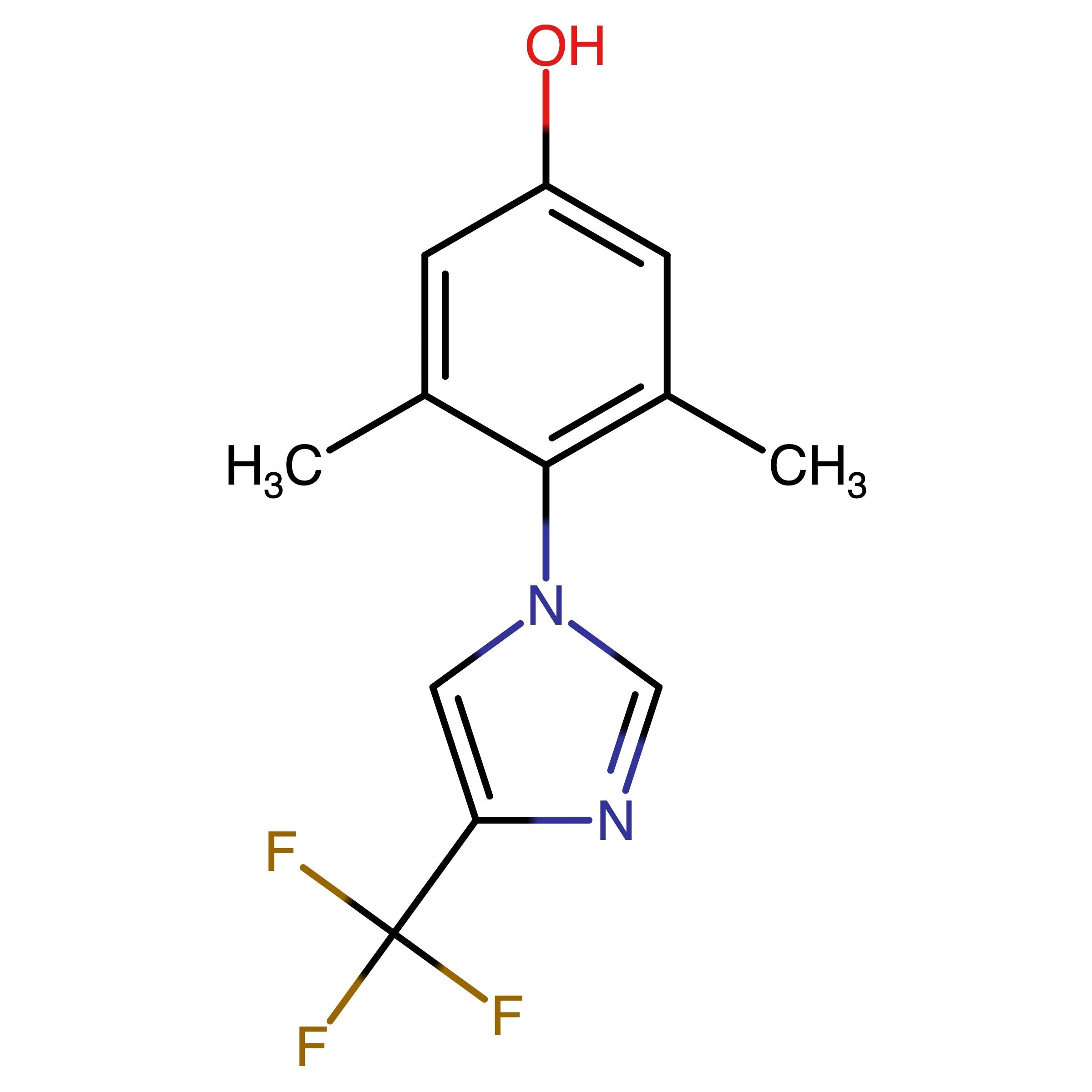 CAS 1393125-92-2 | 3,5-Dimethyl-4-(4-(trifluoromethyl)-1H-imidazol-1-yl)phenol