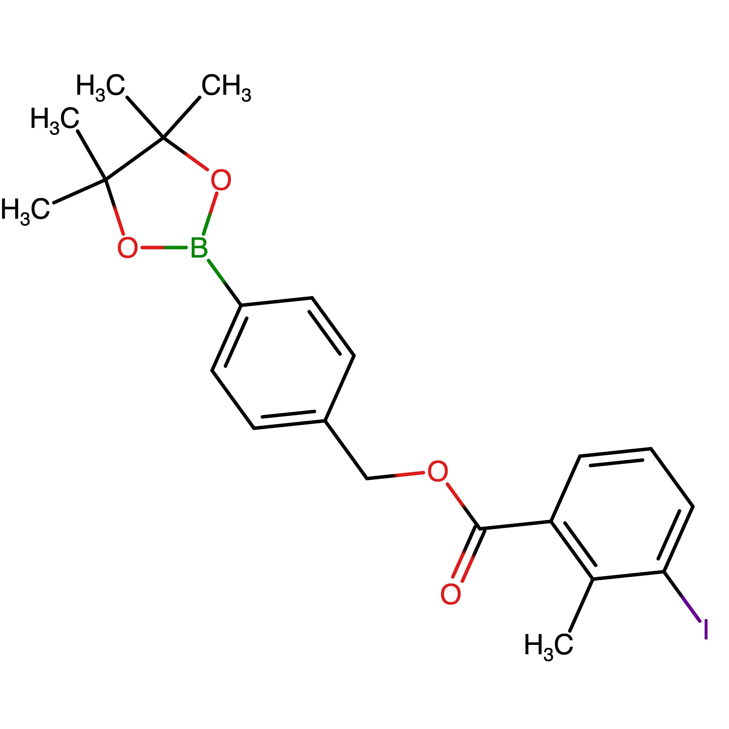CAS 1808175-52-1 | 4-(4,4,5,5-Tetramethyl-1,3,2-dioxaborolan-2-yl)benzyl 3-iodo-2-methylbenzoate