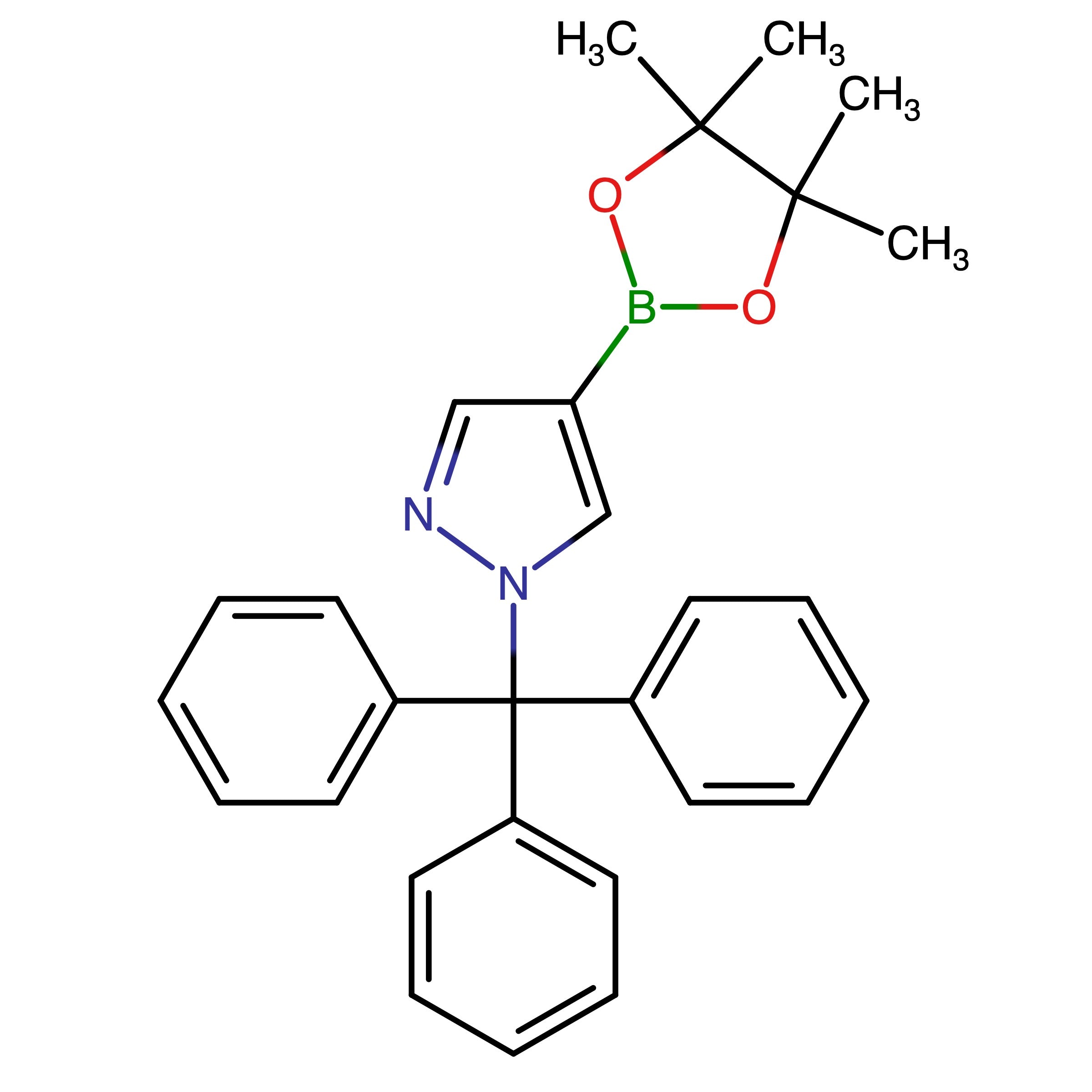 CAS 863238-73-7 | 4-(4,4,5,5-Tetramethyl-1,3,2-dioxaborolan-2-yl)-1-(triphenylmethyl)-1H-pyrazole | MFCD10698507