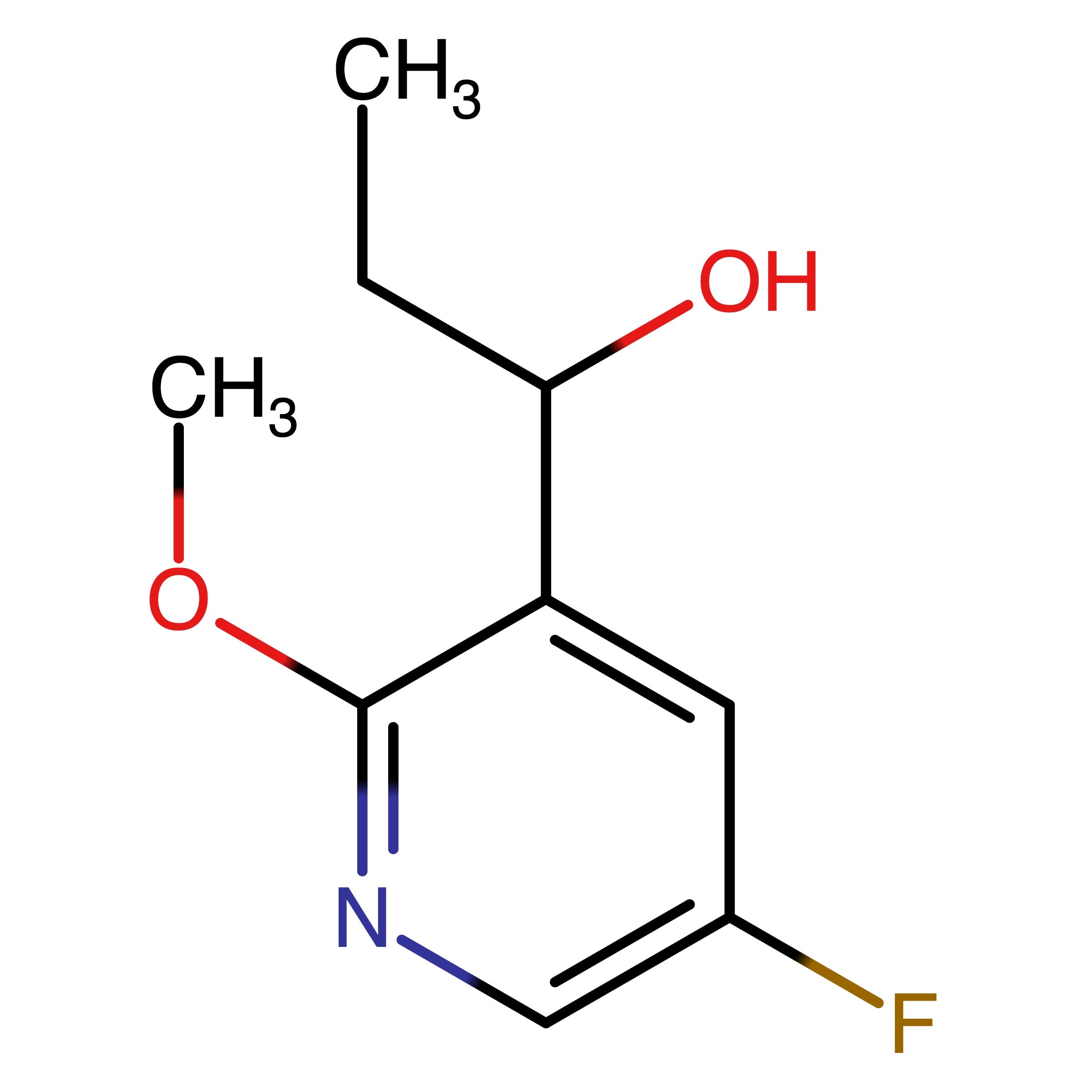 CAS 2990627-78-4 | 1-(5-Fluoro-2-methoxypyridin-3-yl)propan-1-ol