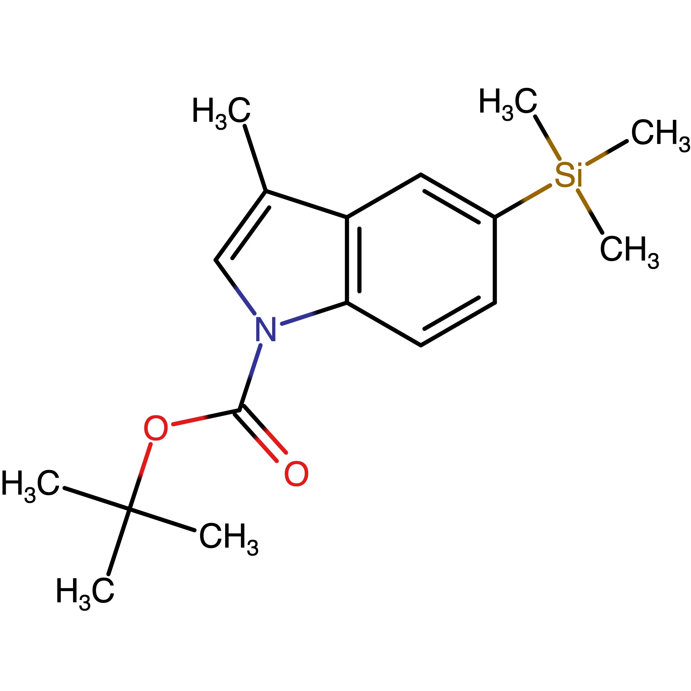 CAS 2946737-87-5 | tert-Butyl 3-methyl-5-(trimethylsilyl)-1H-indole-1-carboxylate