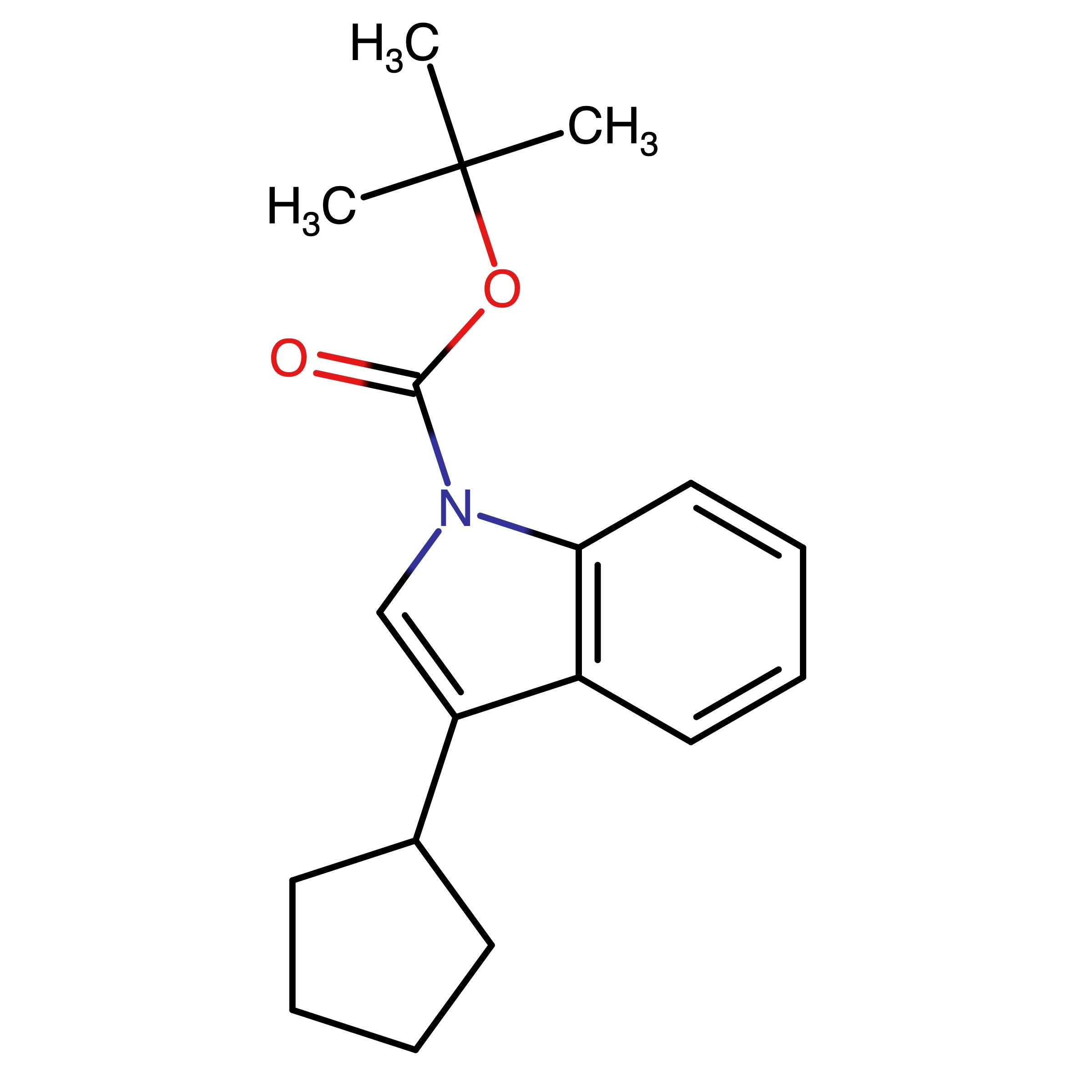 CAS 2946737-89-7 | tert-Butyl 3-cyclopentyl-1H-indole-1-carboxylate