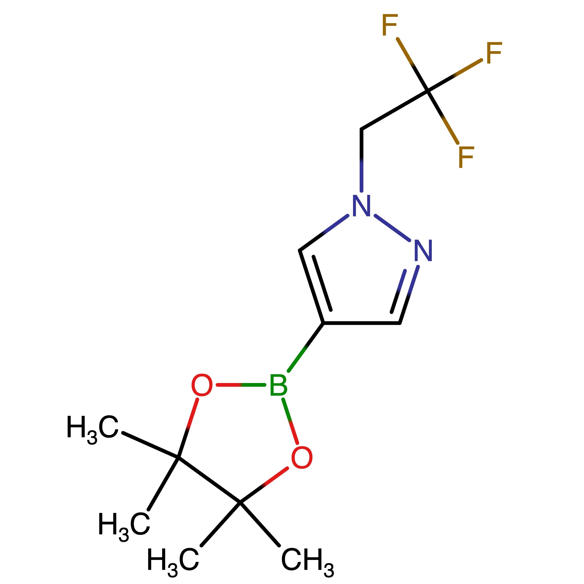 CAS 1049730-42-8 | 4-(4,4,5,5-Tetramethyl-1,3,2-dioxaborolan-2-yl)-1-(2,2,2-trifluoroethyl)-1H-pyrazole | MFCD18383264