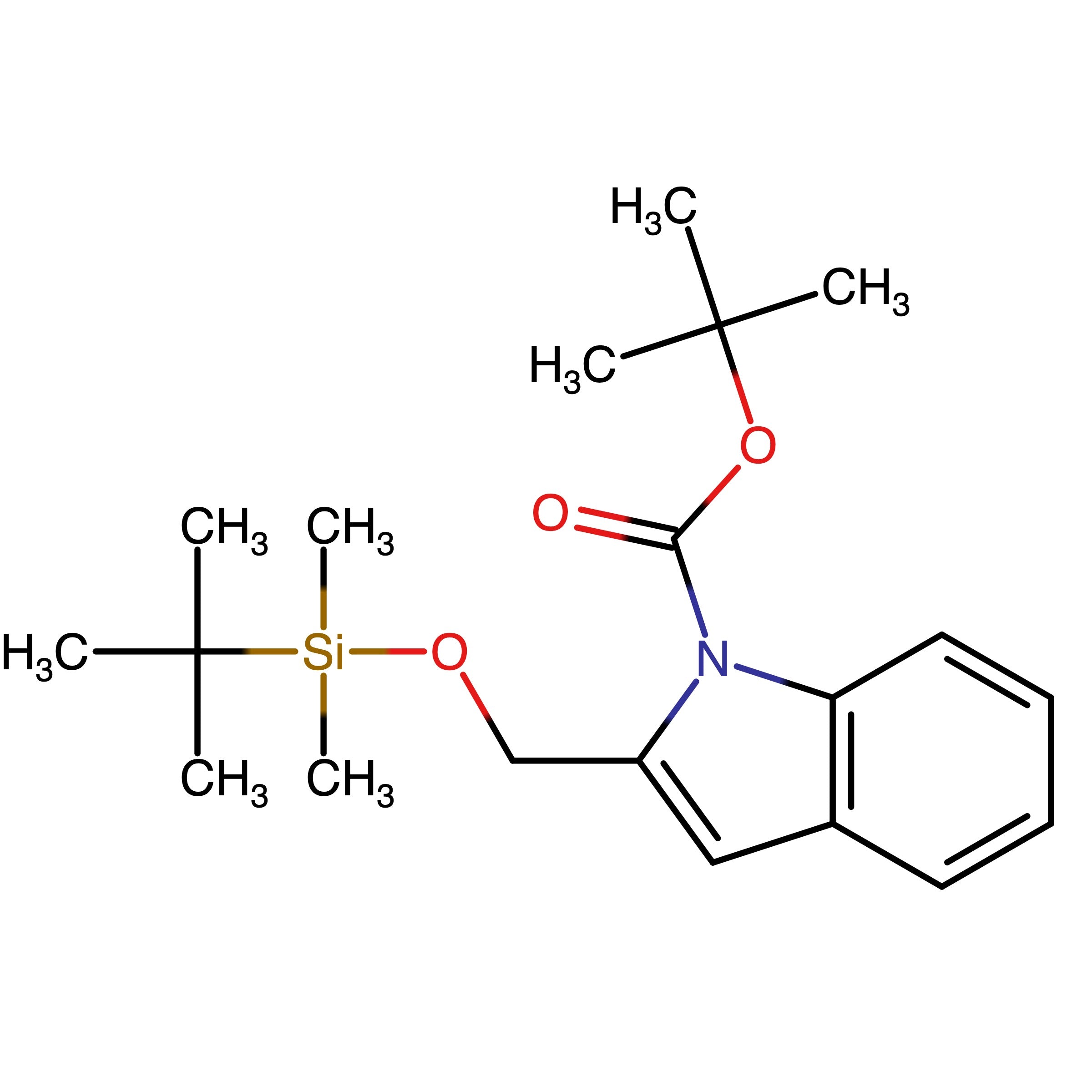 CAS 2946737-97-7 | tert-Butyl 2-(((tert-butyldimethylsilyl)oxy)methyl)-1H-indole-1-carboxylate