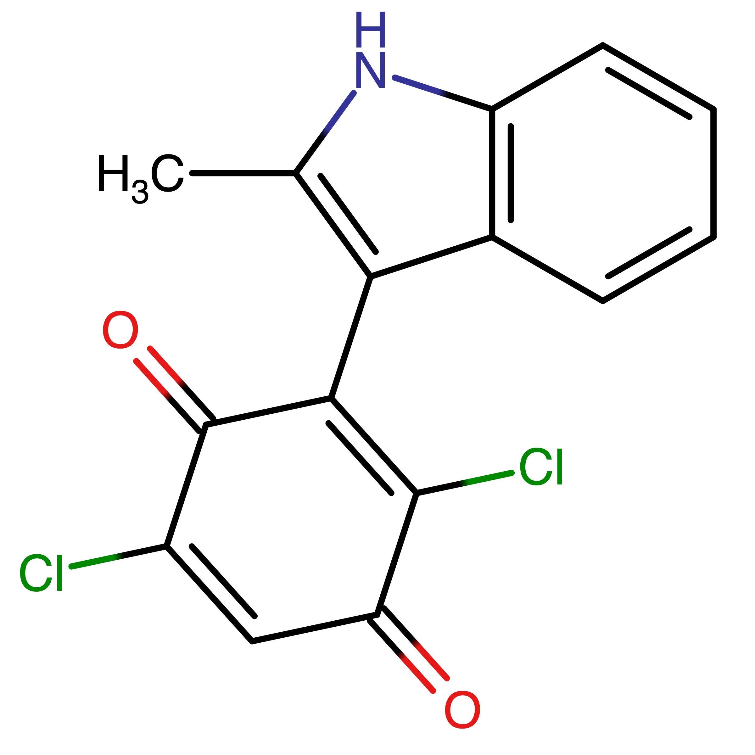 CAS 329015-19-2 | 2,5-Dichloro-3-(2-methyl-1H-indol-3-yl)cyclohexa-2,5-diene-1,4-dione