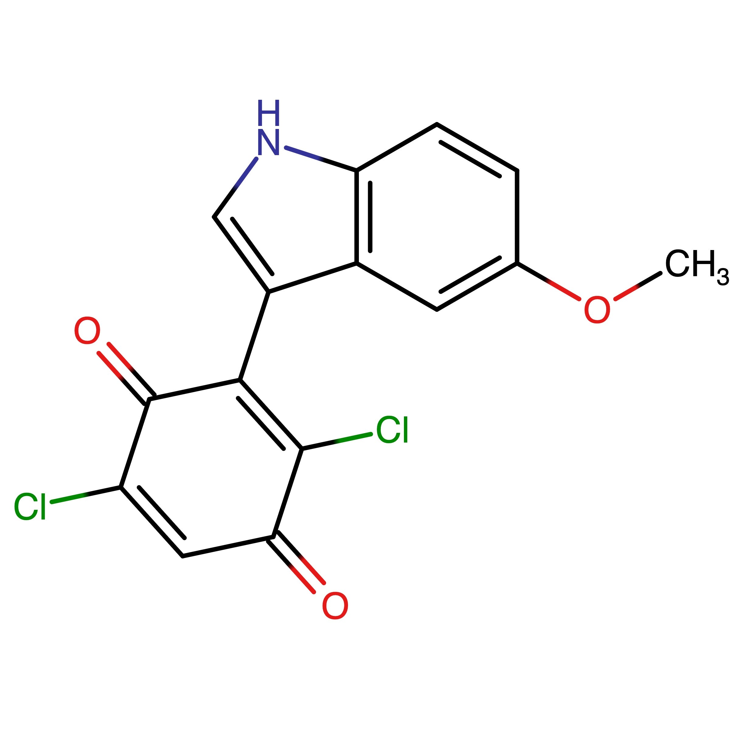 CAS 480435-78-7 | 2,5-Dichloro-3-(5-methoxy-1H-indol-3-yl)cyclohexa-2,5-diene-1,4-dione