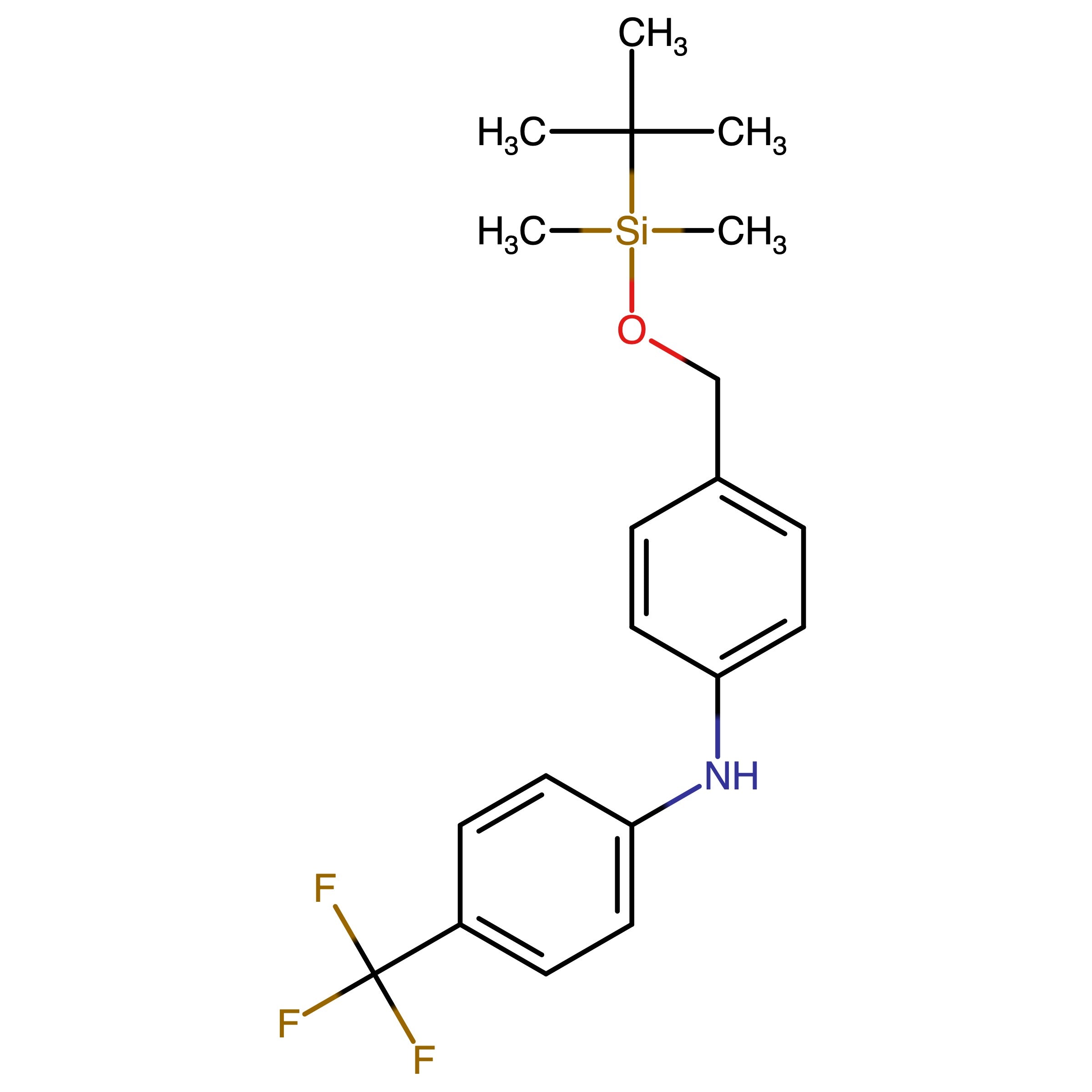 CAS 2930128-13-3 | 4-(((tert-Butyldimethylsilyl)oxy)methyl)-N-(4-(trifluoromethyl)phenyl)aniline