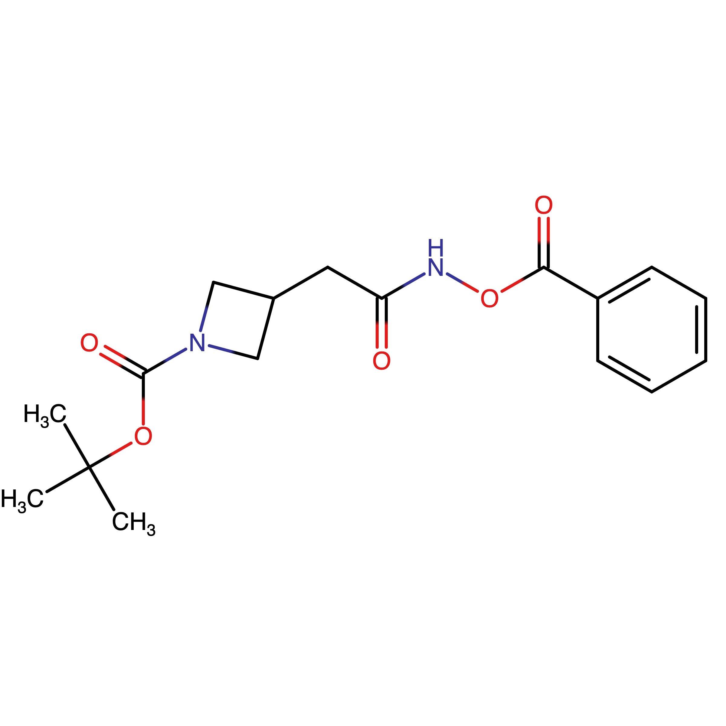 CAS 2949496-79-9 | tert-Butyl 3-(2-((benzoyloxy)amino)-2-oxoethyl)azetidine-1-carboxylate