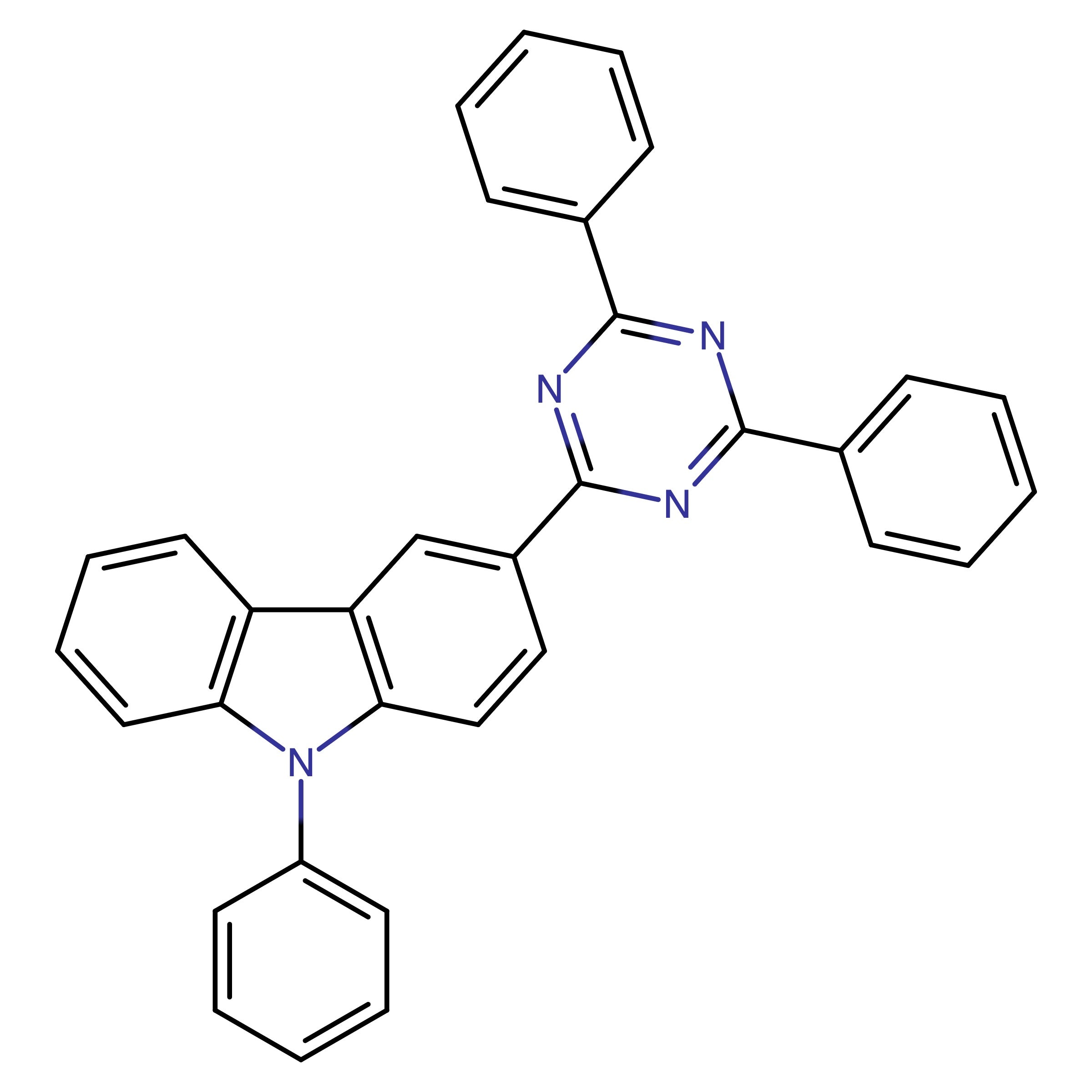 CAS 1313391-57-9 | 3-(4,6-Diphenyl-1,3,5-triazin-2-yl)-9-phenyl-9H-carbazole