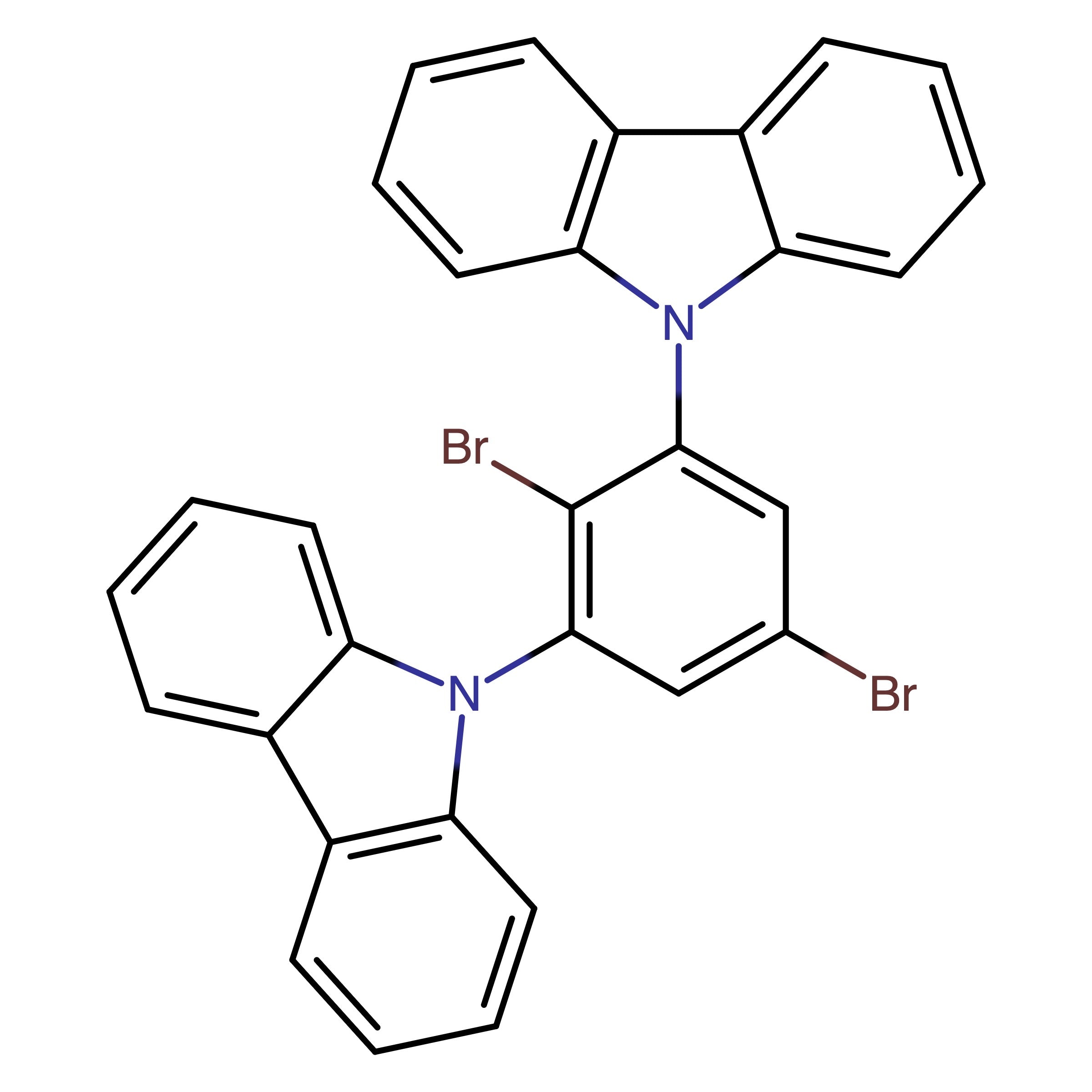 CAS 2755996-65-5 | 9,9'-(2,5-Dibromo-1,3-phenylene)bis(9H-carbazole)