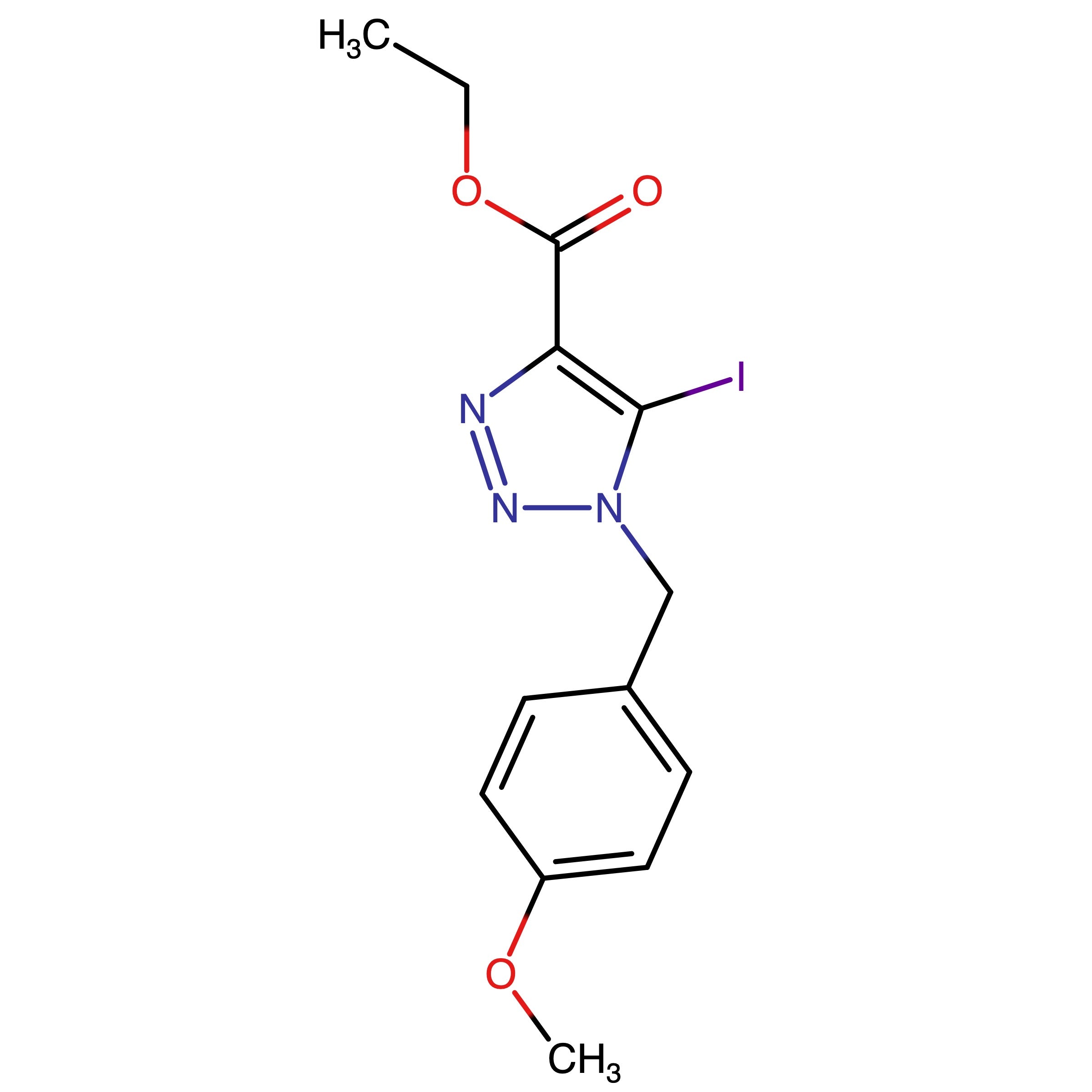 CAS 1620075-60-6 | Ethyl 5-iodo-1-(4-methoxybenzyl)-1H-1,2,3-triazole-4-carboxylate
