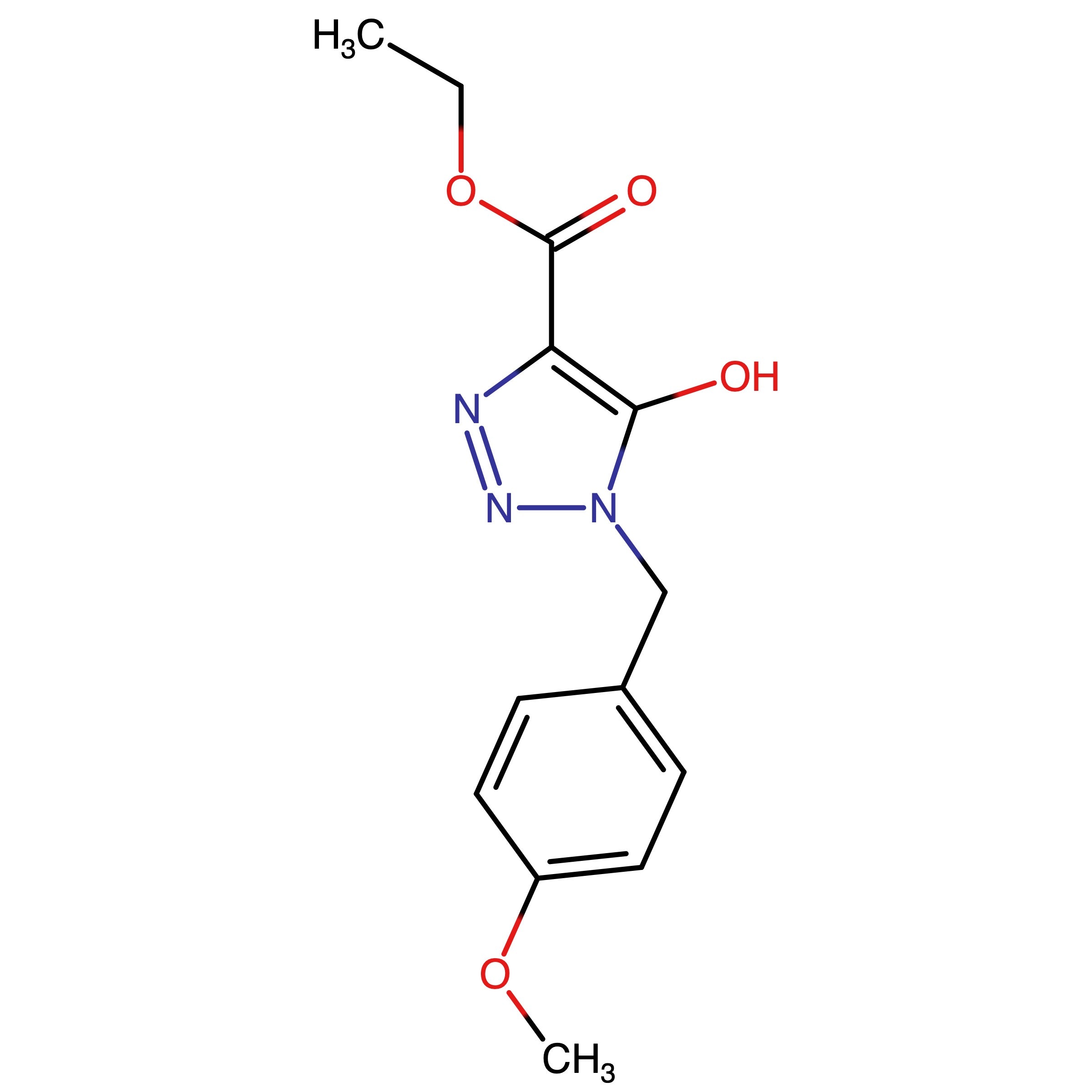 75020-41-6 | Ethyl 5-hydroxy-1-(4-methoxybenzyl)-1H-1,2,3-triazole-4-carboxylate