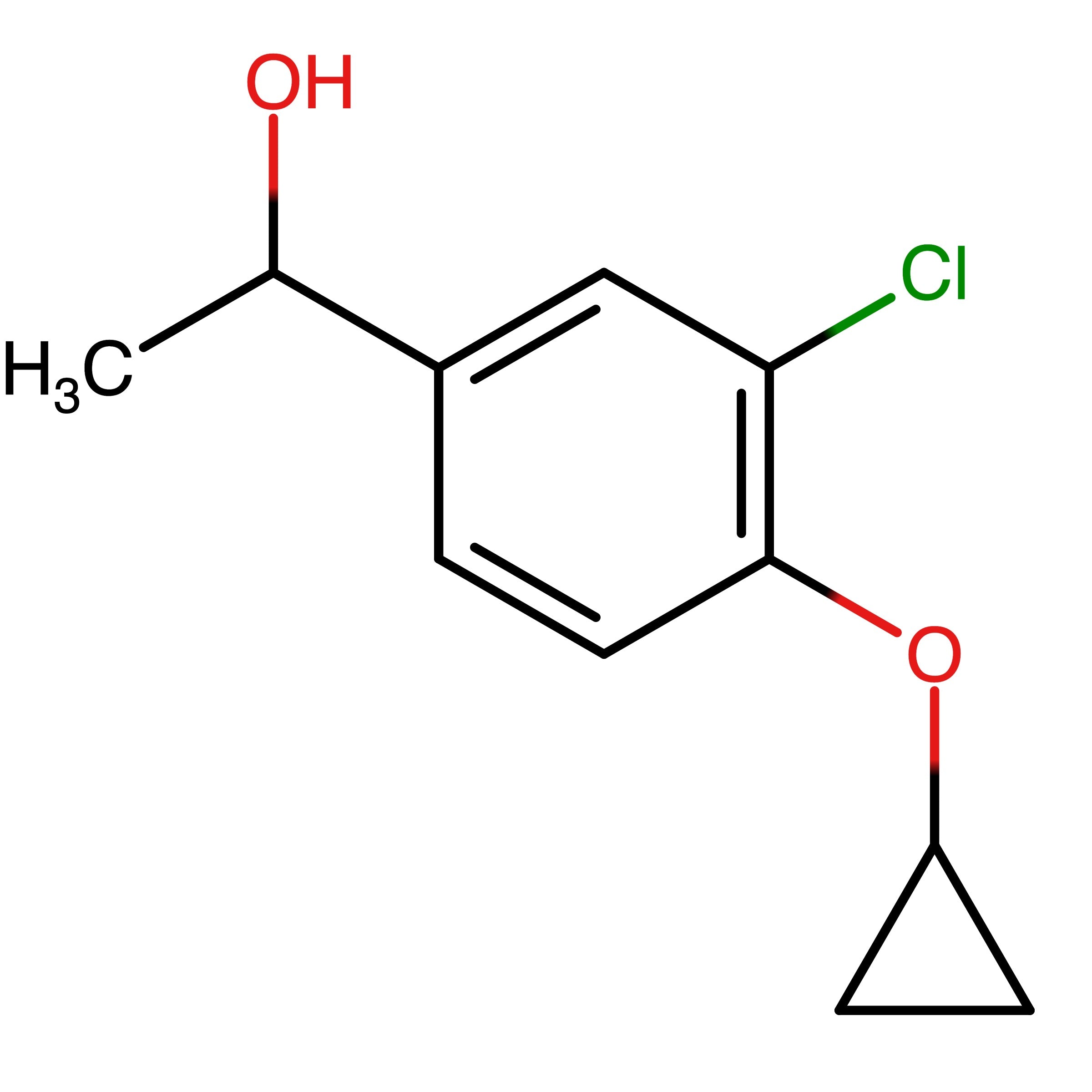 CAS 1782572-76-2 | 1-(3-Chloro-4-cyclopropoxyphenyl)ethan-1-ol