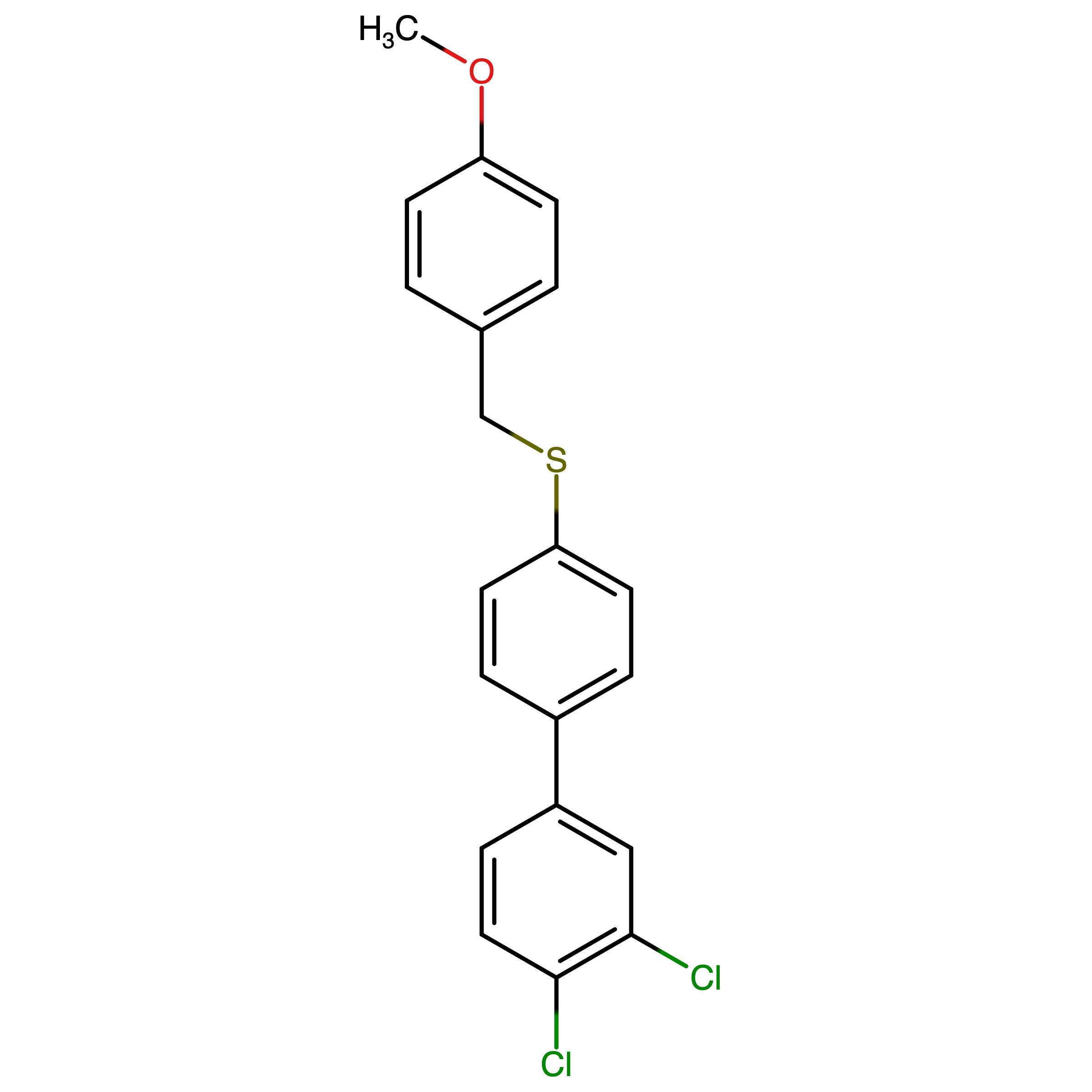 CAS 2361218-82-6 | (3',4'-Dichloro-[1,1'-biphenyl]-4-yl)(4-methoxybenzyl)sulfane