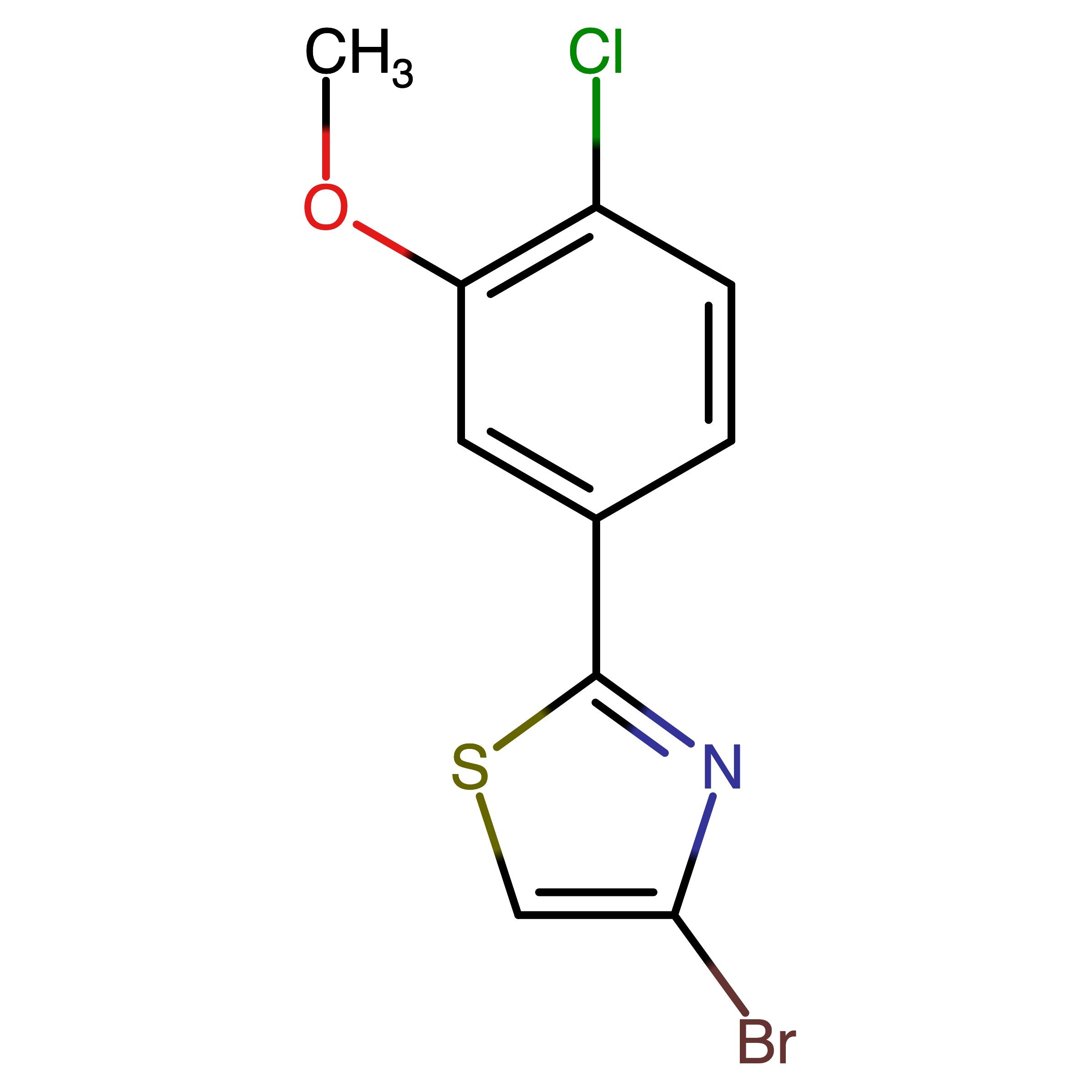 CAS 1538870-17-5 | 4-Bromo-2-(4-chloro-3-methoxyphenyl)thiazole