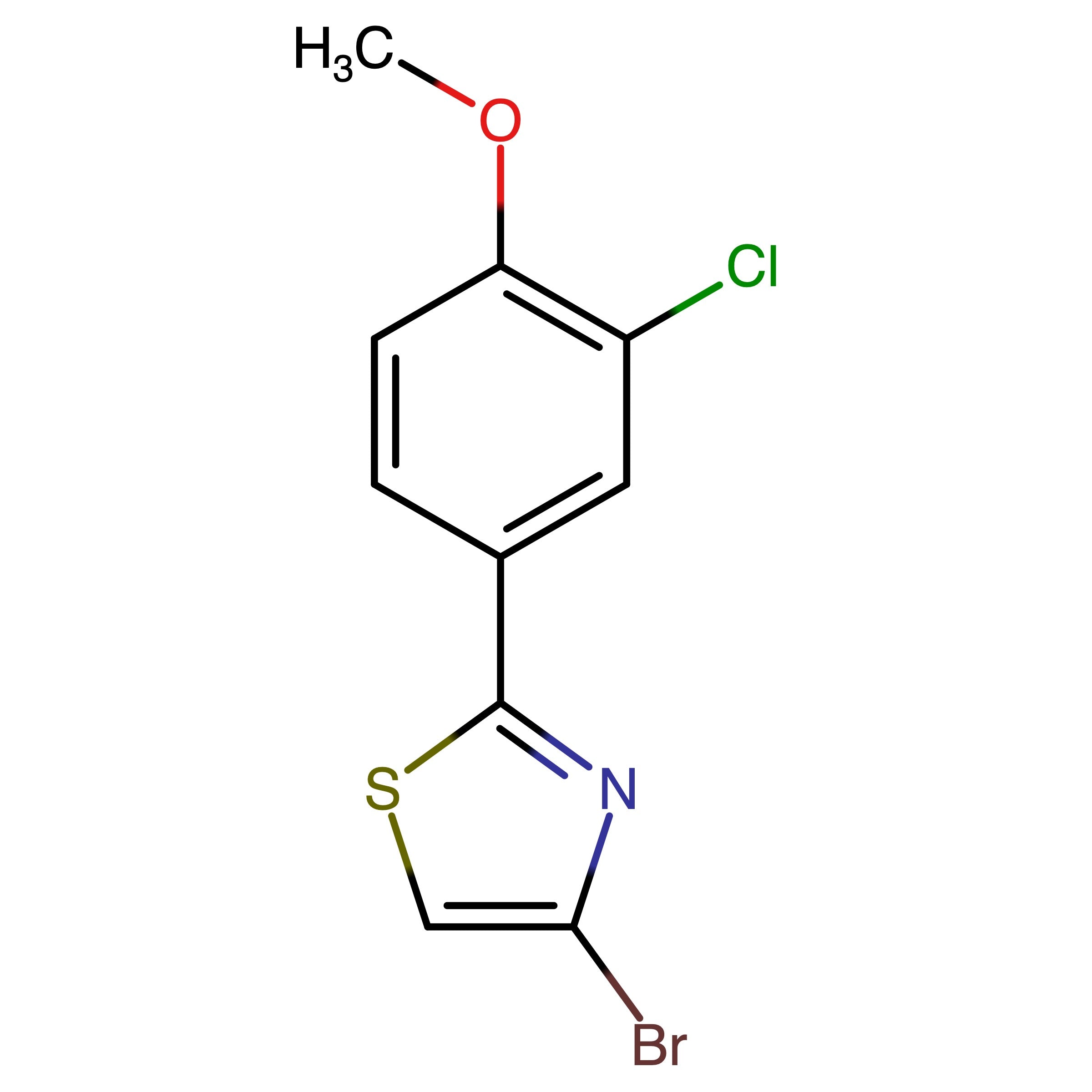 CAS 1889543-04-7 | 4-Bromo-2-(3-chloro-4-methoxyphenyl)thiazole