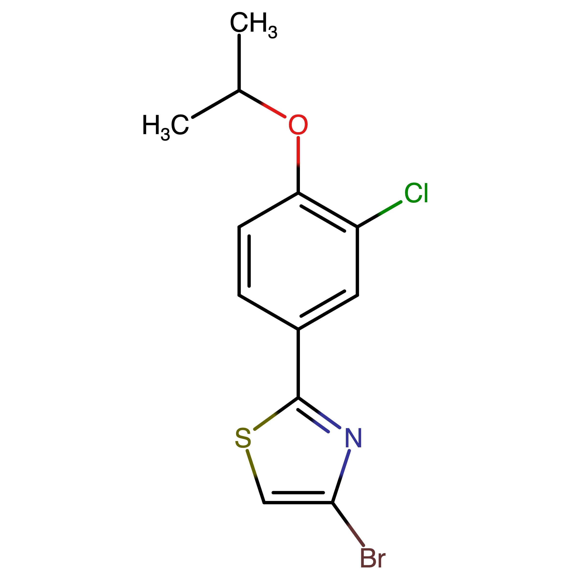 CAS 2361219-01-2 | 4-Bromo-2-(3-chloro-4-(propan-2-yl)oxyphenyl)thiazole