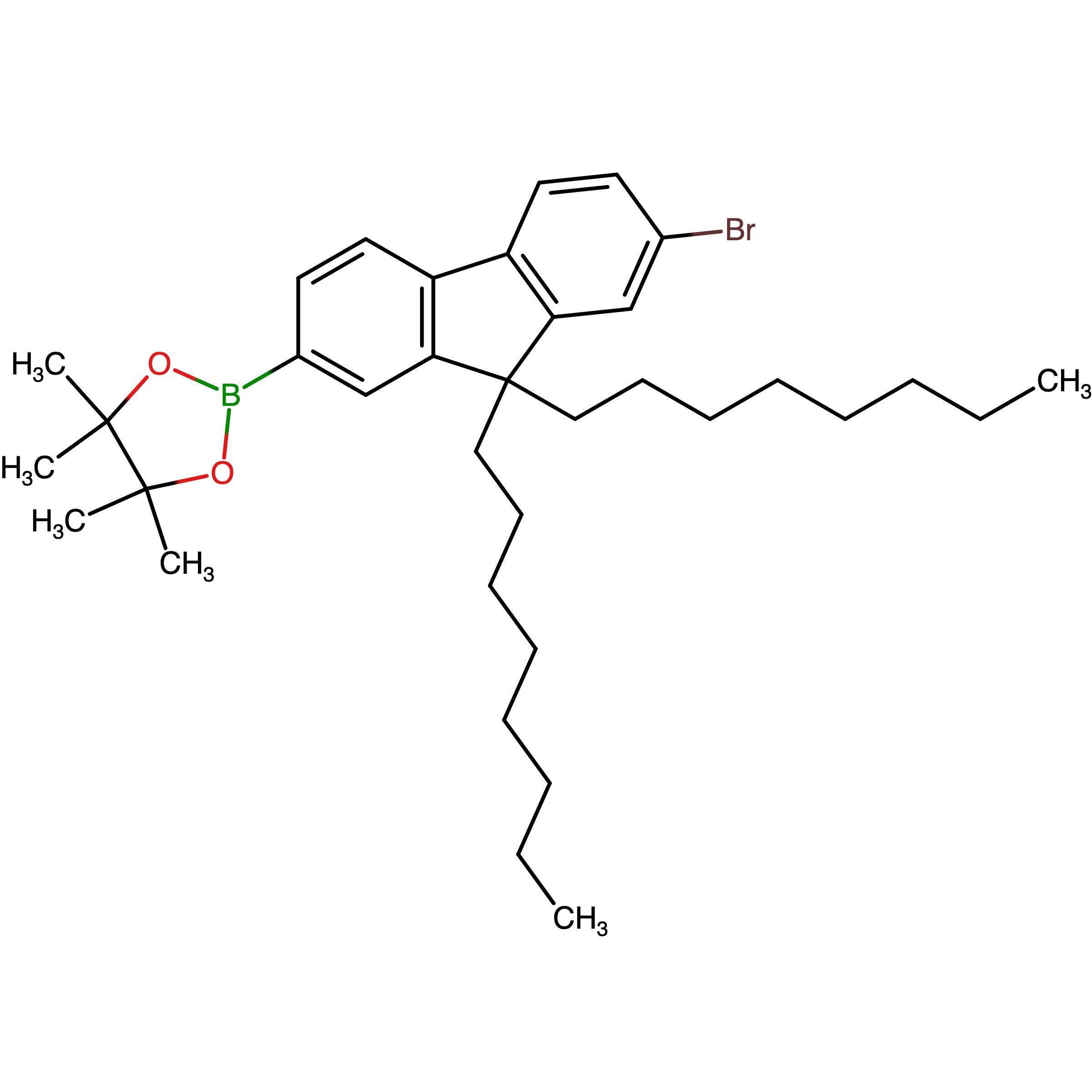 CAS 620624-96-6 | 2-(7-Bromo-9,9-dioctyl-9H-fluoren-2-yl)-4,4,5,5-tetramethyl-1,3,2-dioxaborolane