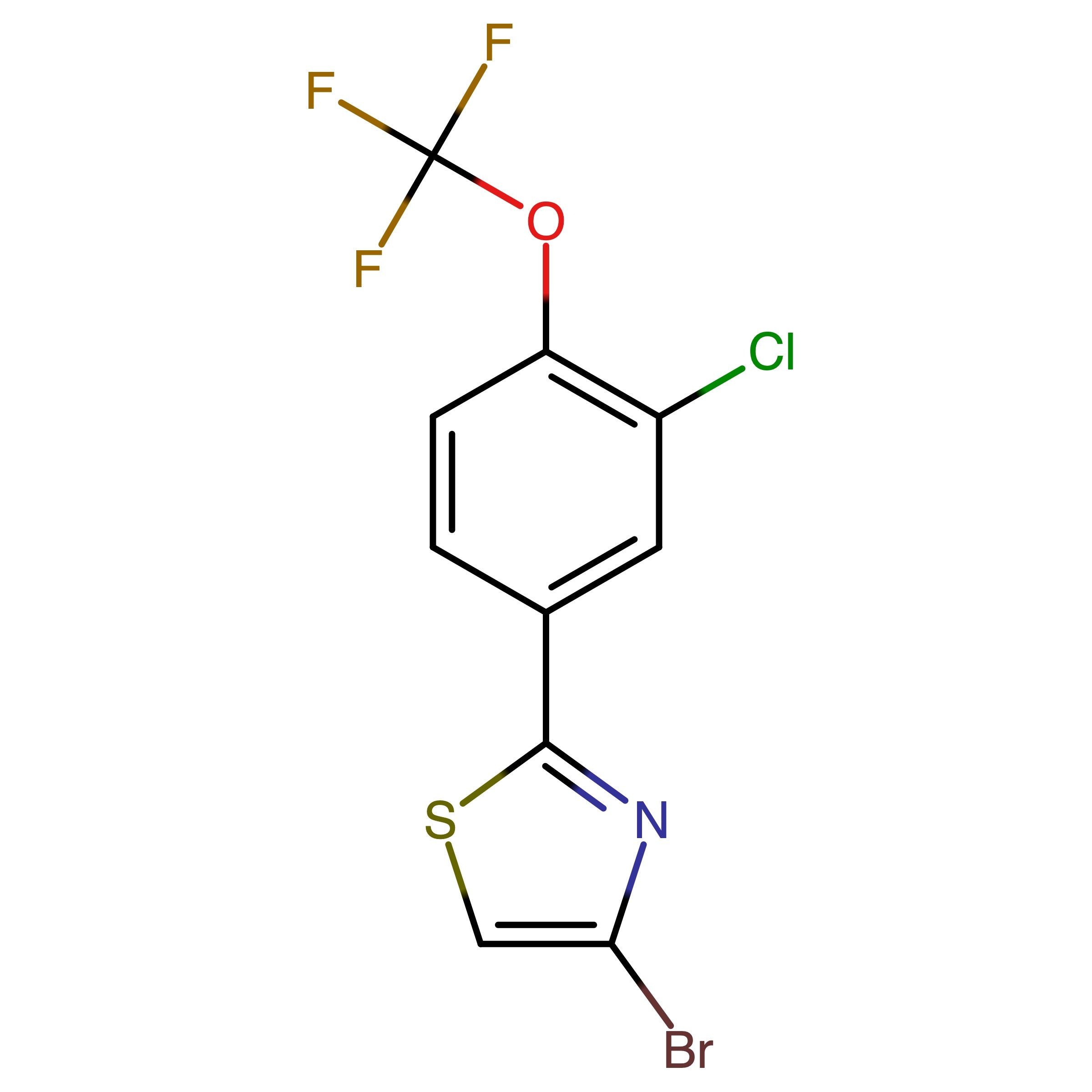 CAS 2361219-33-0 | 4-Bromo-2-(3-chloro-4-(trifluoromethoxy)phenyl)thiazole