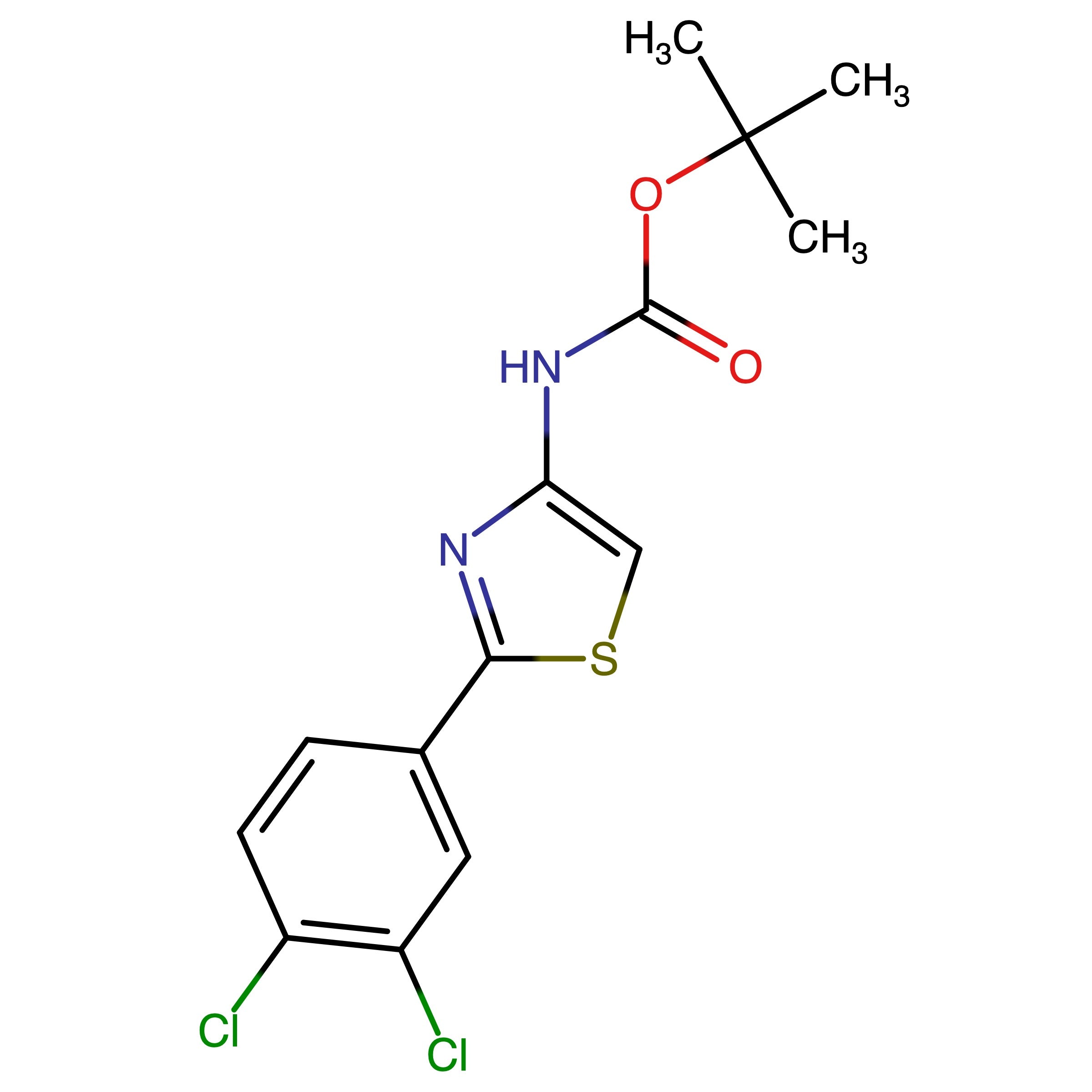 CAS 2292181-75-8 | tert-Butyl (2-(3,4-dichlorophenyl)thiazol-4-yl)carbamate