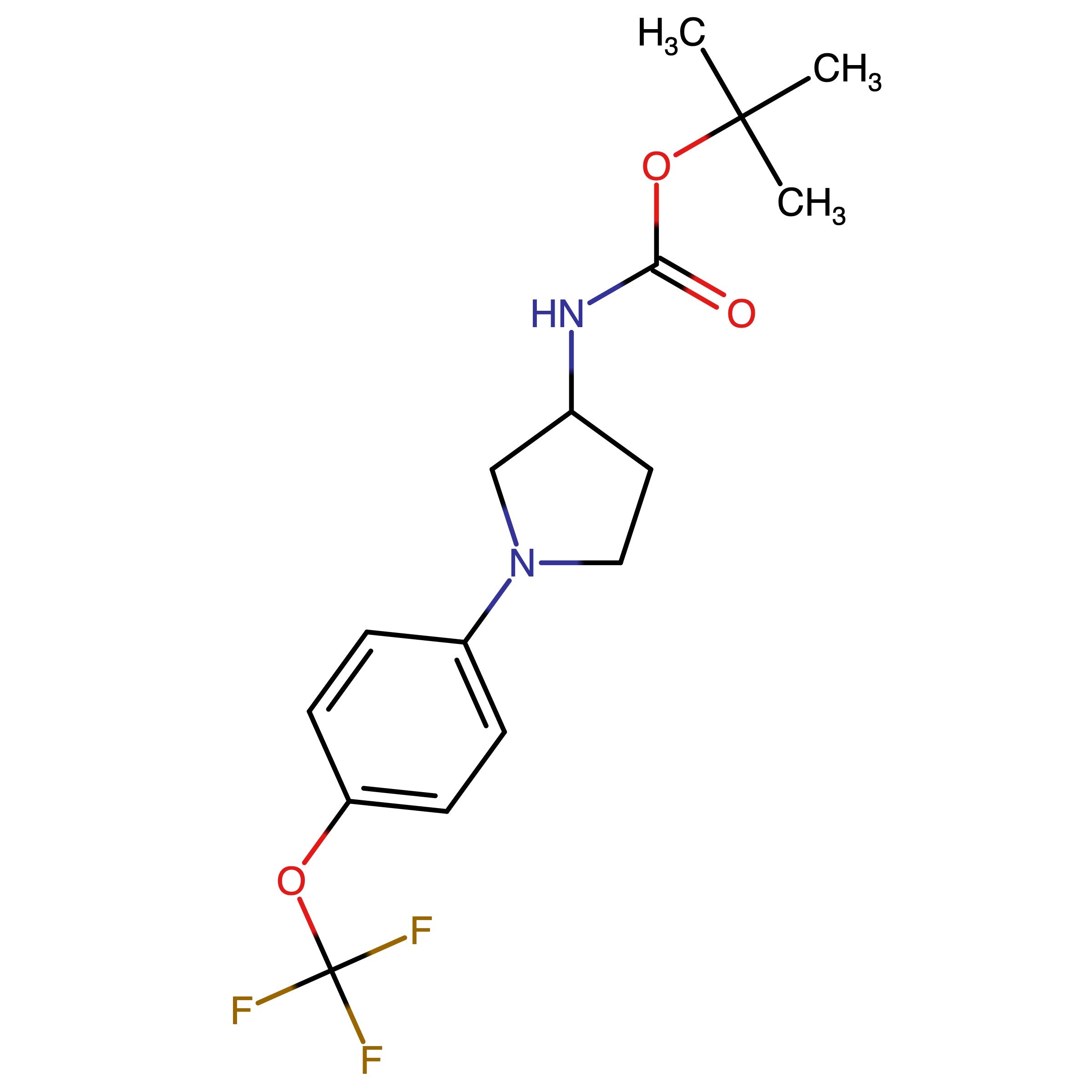 CAS 2361220-11-1 | tert-Butyl (1-(4-(trifluoromethoxy)phenyl)pyrrolidin-3-yl)carbamate
