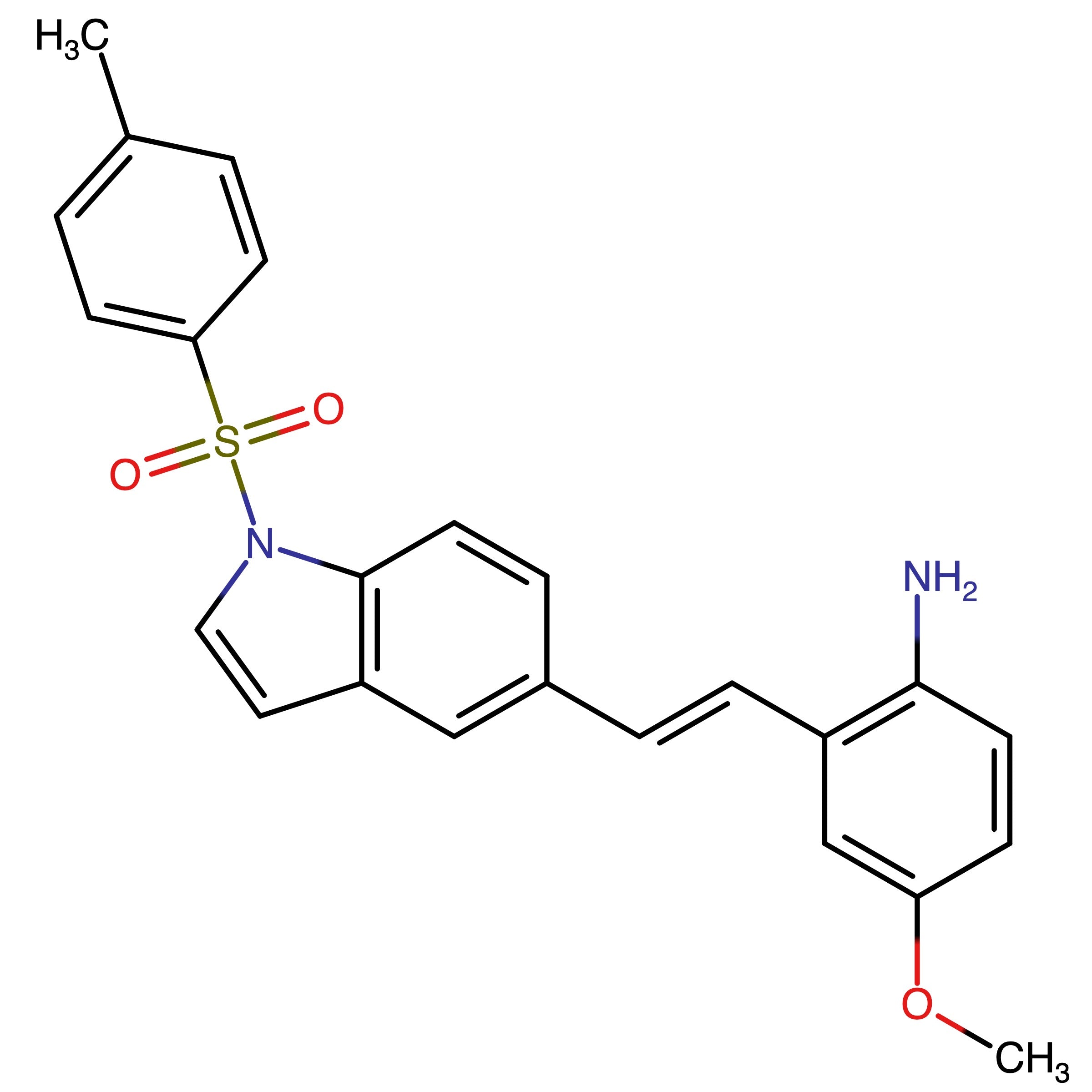 CAS 2921828-10-4 | (E)-4-Methoxy-2-(2-(1-tosyl-1H-indol-5-yl)vinyl)aniline
