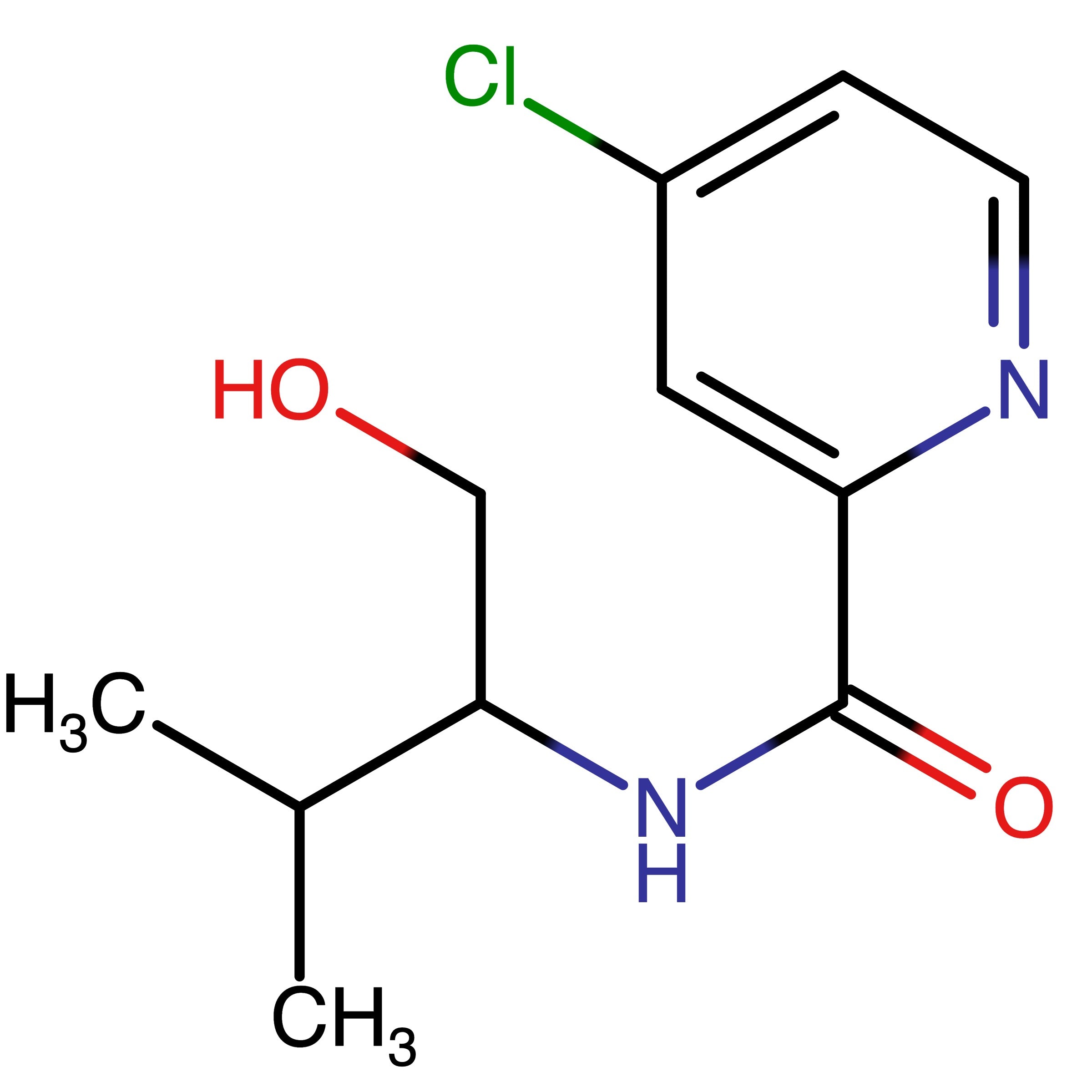 CAS 1516349-79-3 | 4-Chloro-N-(1-hydroxy-3-methylbutan-2-yl)picolinamide