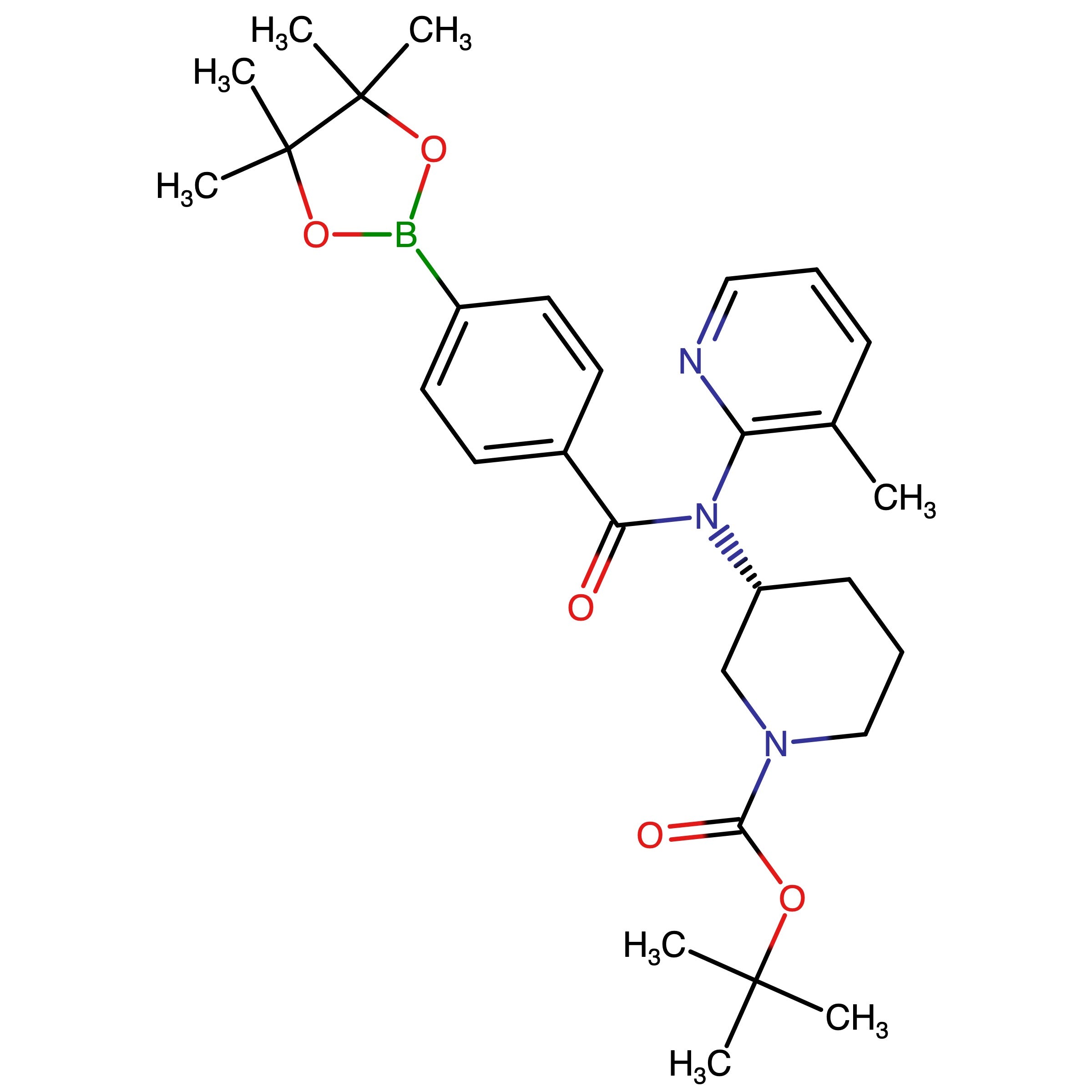 CAS 1632251-31-0 | tert-Butyl (R)-3-(N-(3-methylpyridin-2-yl)-4-(4,4,5,5-tetramethyl-1,3,2-dioxaborolan-2-yl)benzamido)piperidine-1-carboxylate