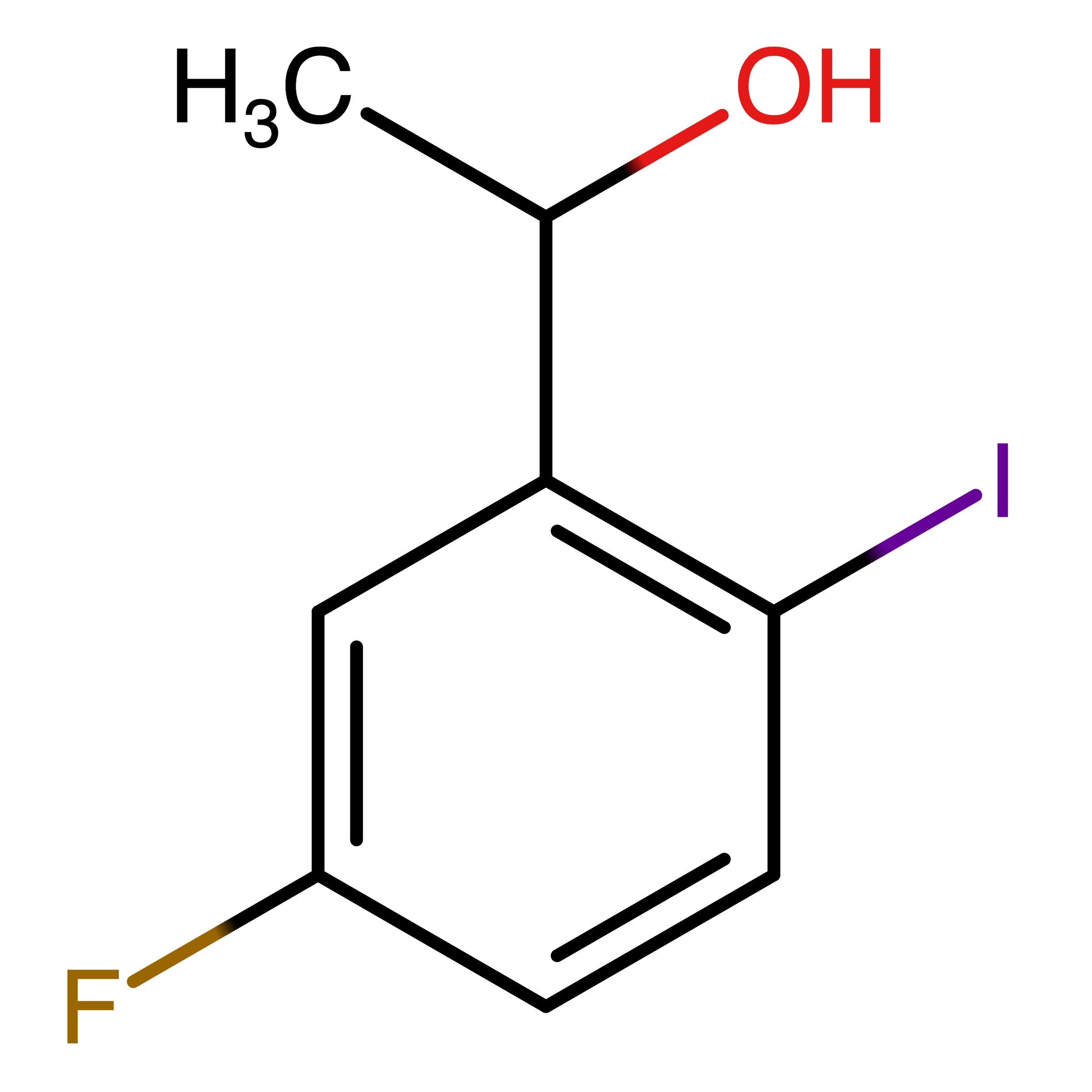 CAS 1454848-01-1 | 1-(5-Fluoro-2-iodophenyl)ethan-1-ol