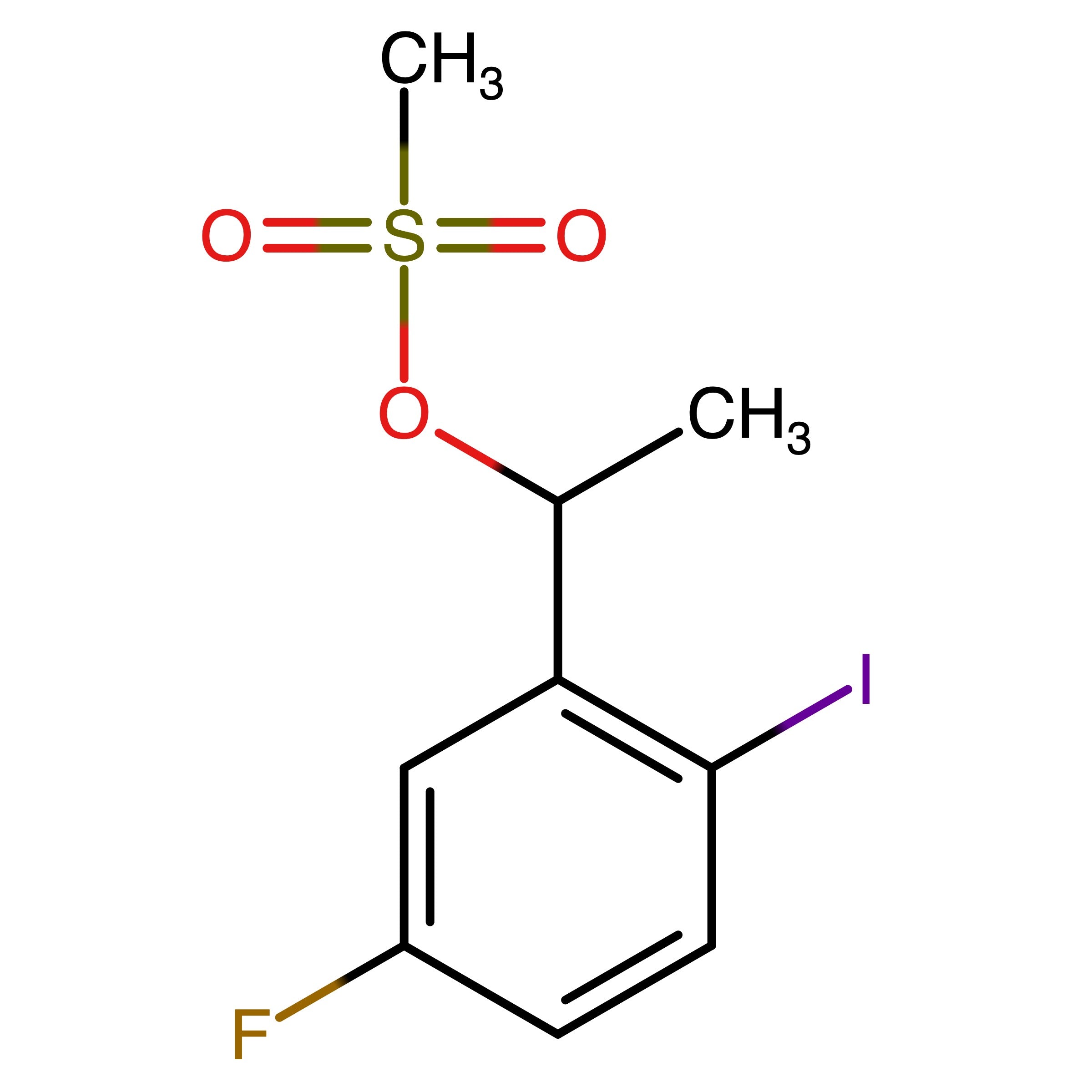 CAS 1454848-02-2 | 1-(5-Fluoro-2-iodophenyl)ethyl methanesulfonate