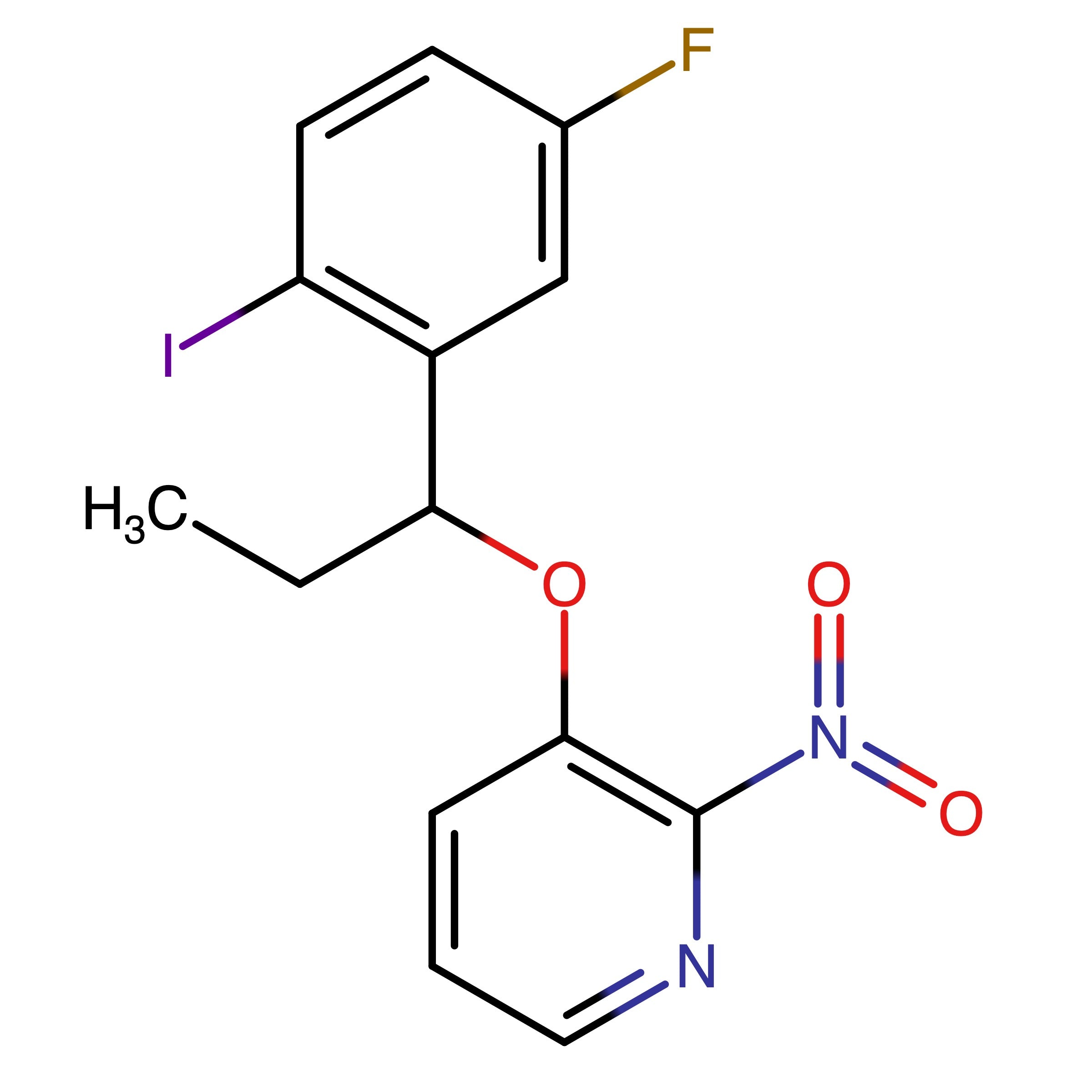 CAS 1454848-06-6 | 3-(1-(5-Fluoro-2-iodophenyl)propoxy)-2-nitropyridine