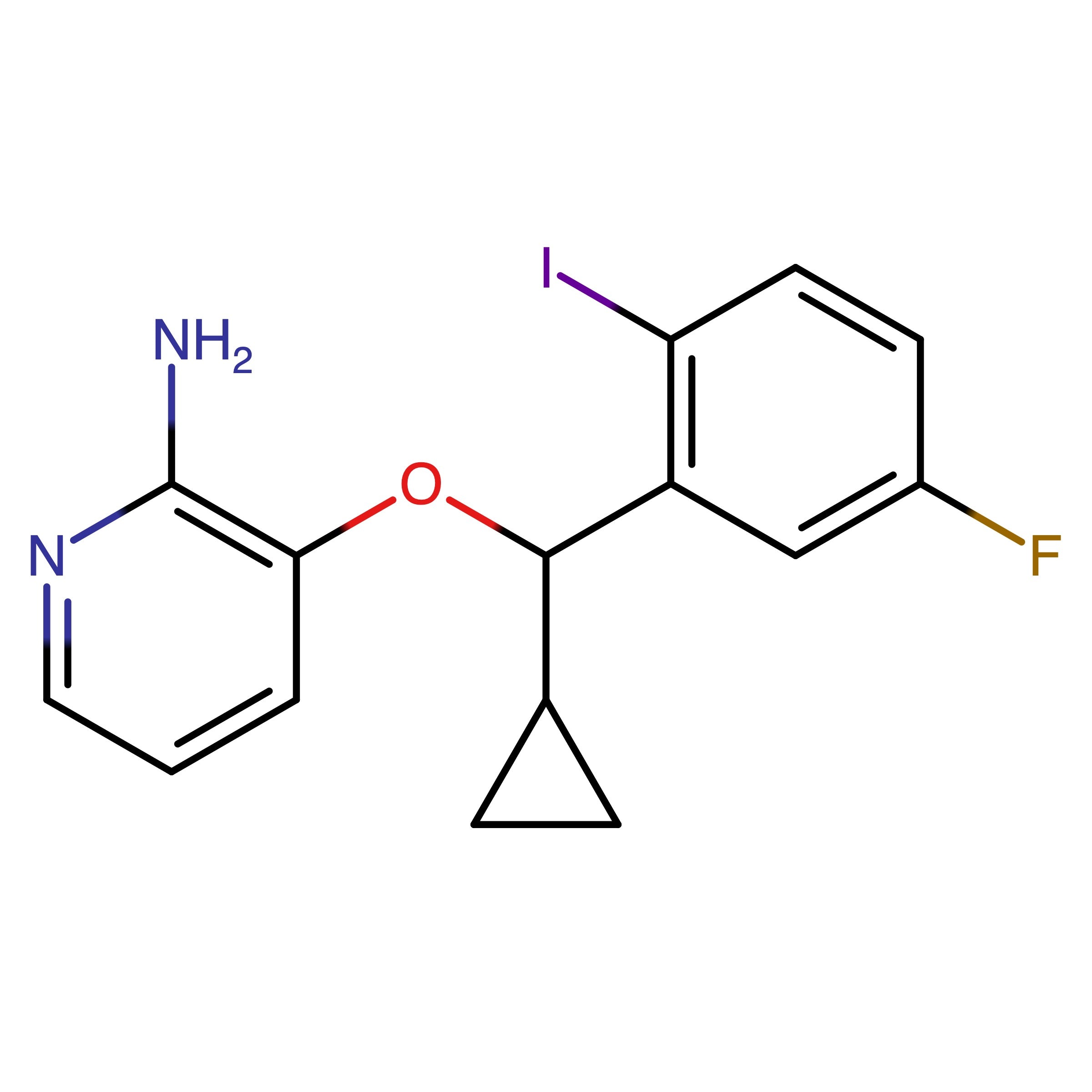 CAS 1454848-12-4 | 3-(Cyclopropyl(5-fluoro-2-iodophenyl)methoxy)pyridin-2-amine