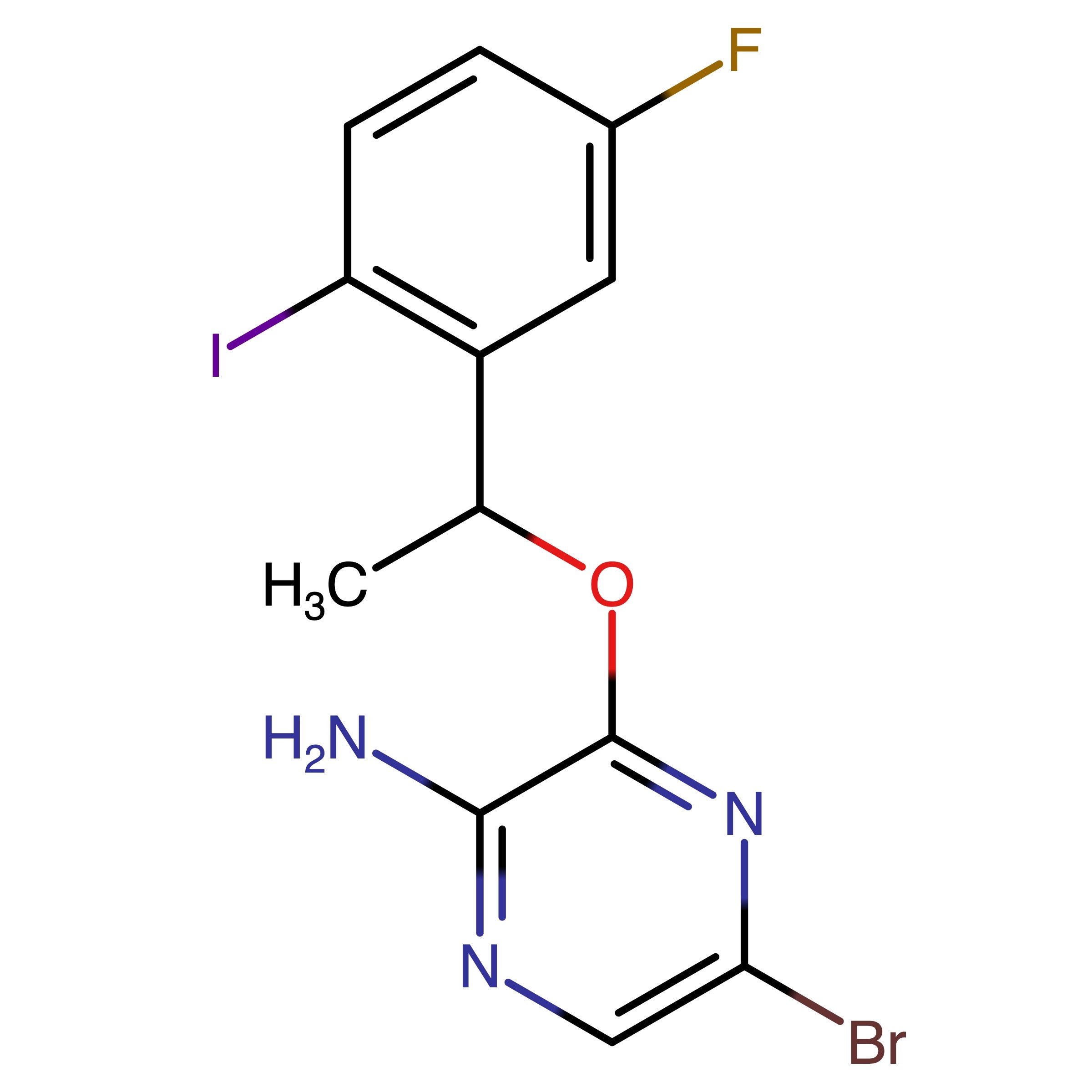 CAS 1454852-79-9 | 5-Bromo-3-(1-(5-fluoro-2-iodophenyl)ethoxy)pyrazin-2-amine
