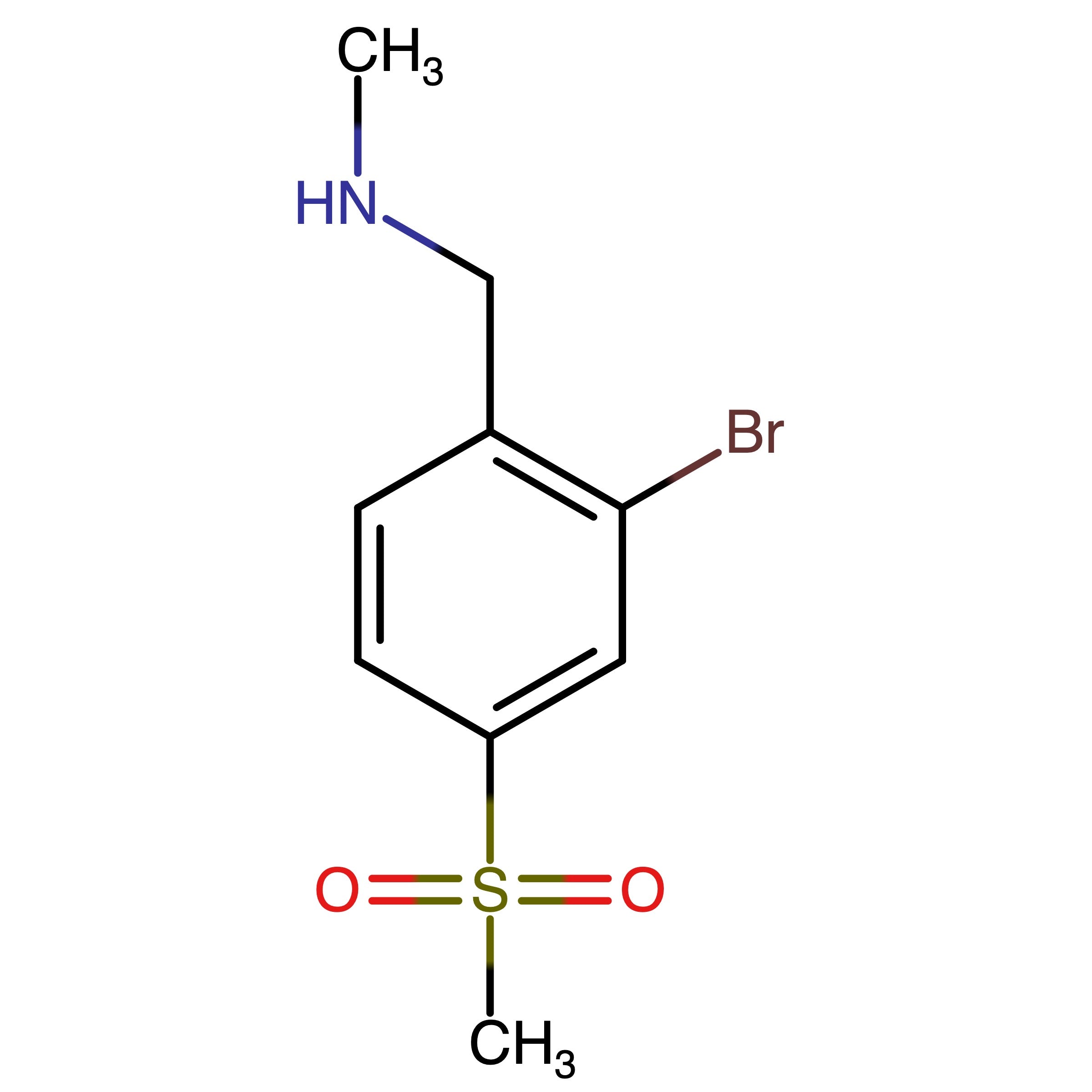CAS 1454848-17-9 | 1-(2-Bromo-4-(methylsulfonyl)phenyl)-N-methylmethanamine