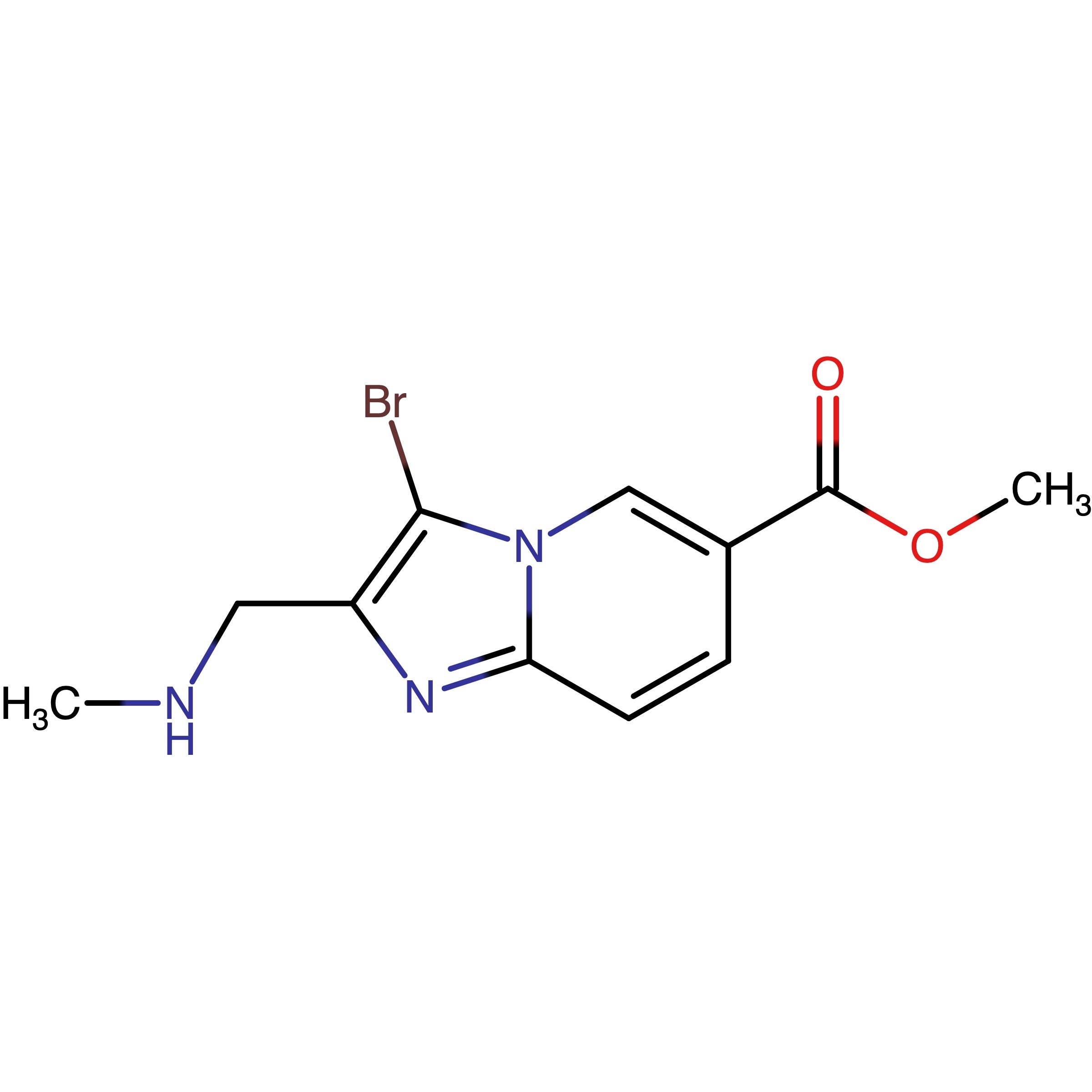 CAS 1454849-54-7 | Methyl 3-bromo-2-((methylamino)methyl)imidazo[1,2-a]pyridine-6-carboxylate